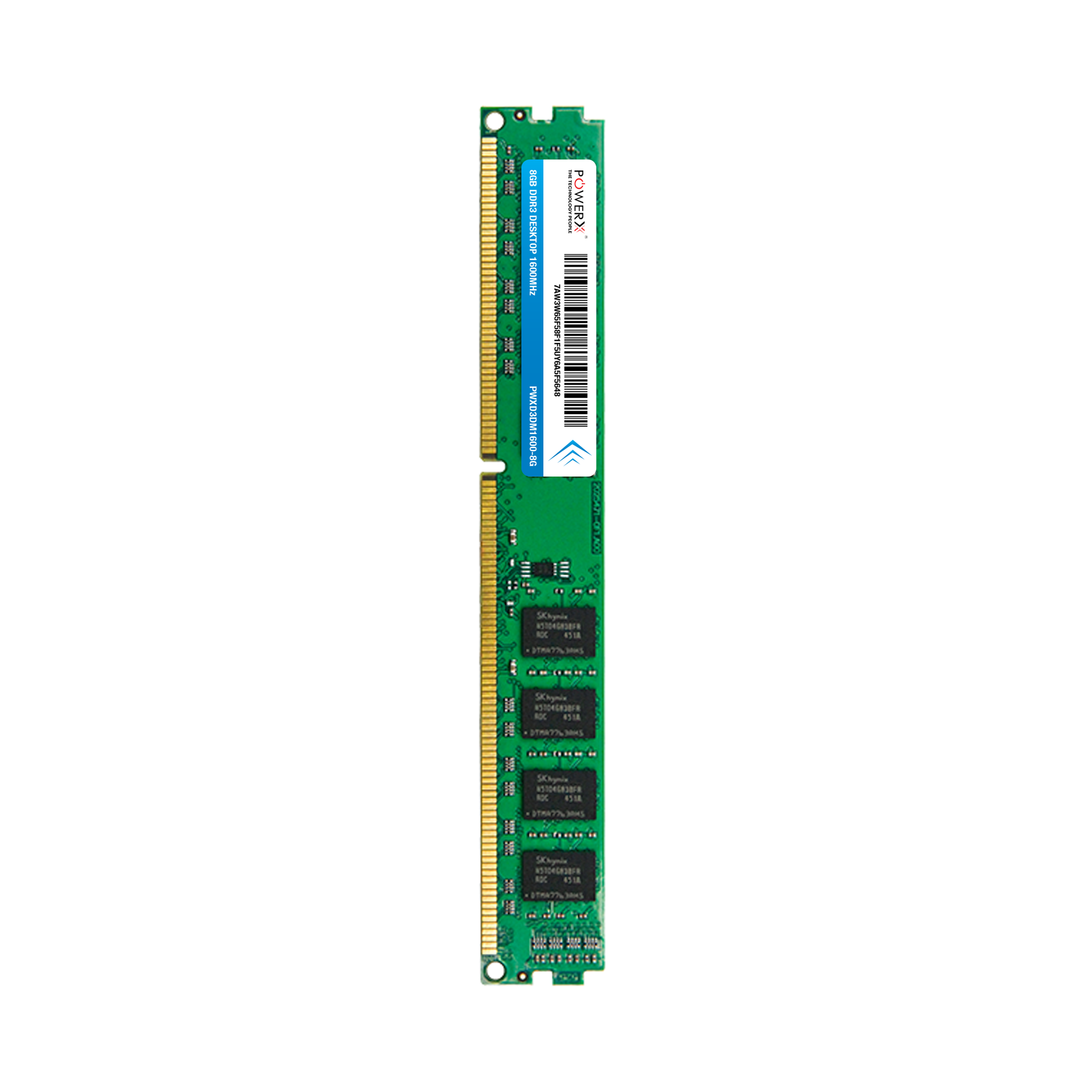 POWERX 8GB DDR3 16CHIP 1600MHZ DESKTOP RAM