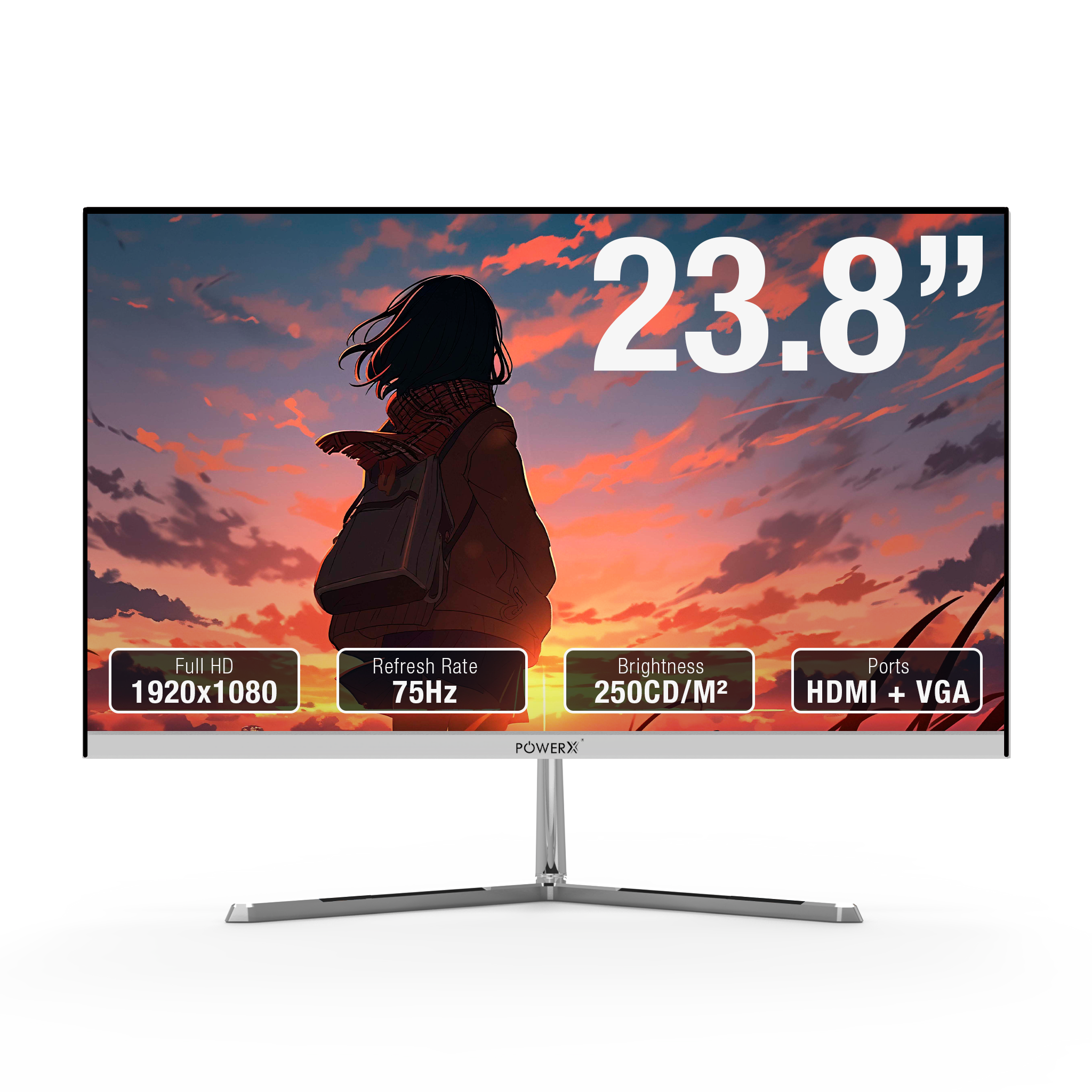 23.8” FHD FRAMELESS LED MONITOR