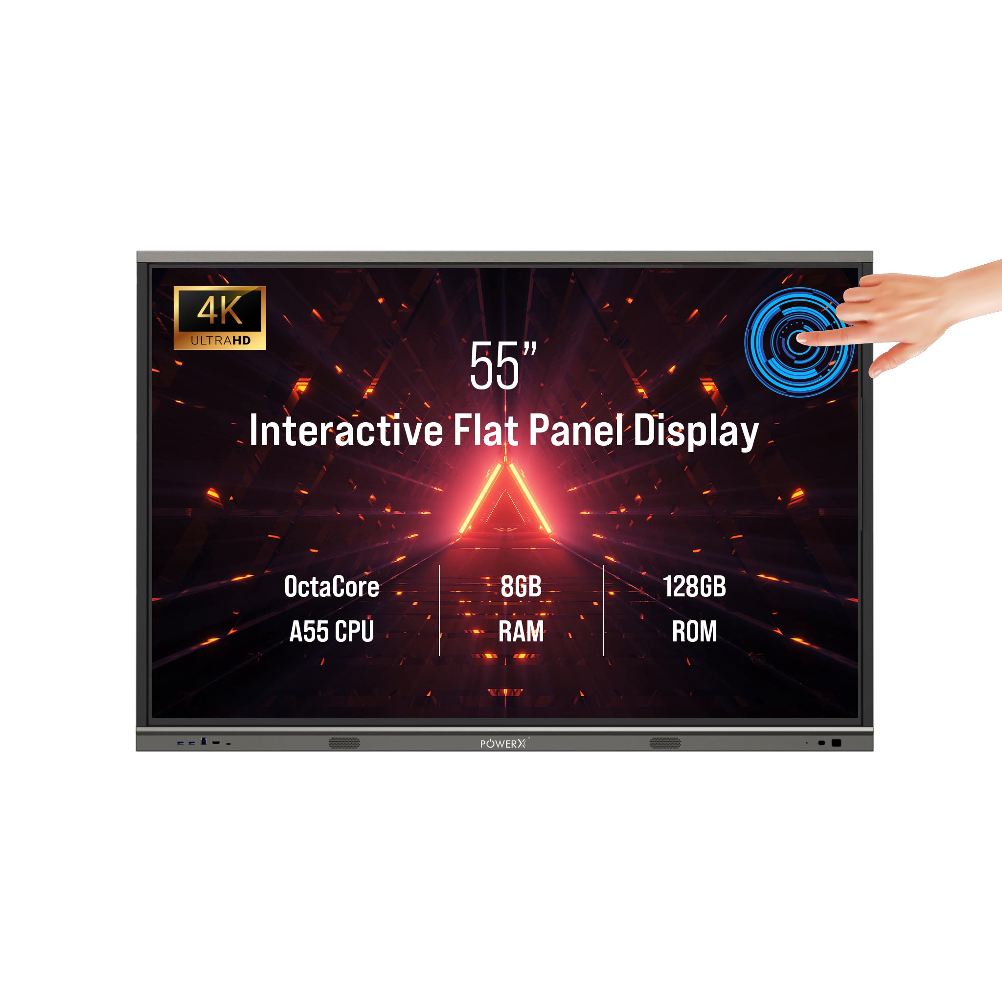 PowerX Vision 55 – 55” 4K Interactive Flat Panel Display