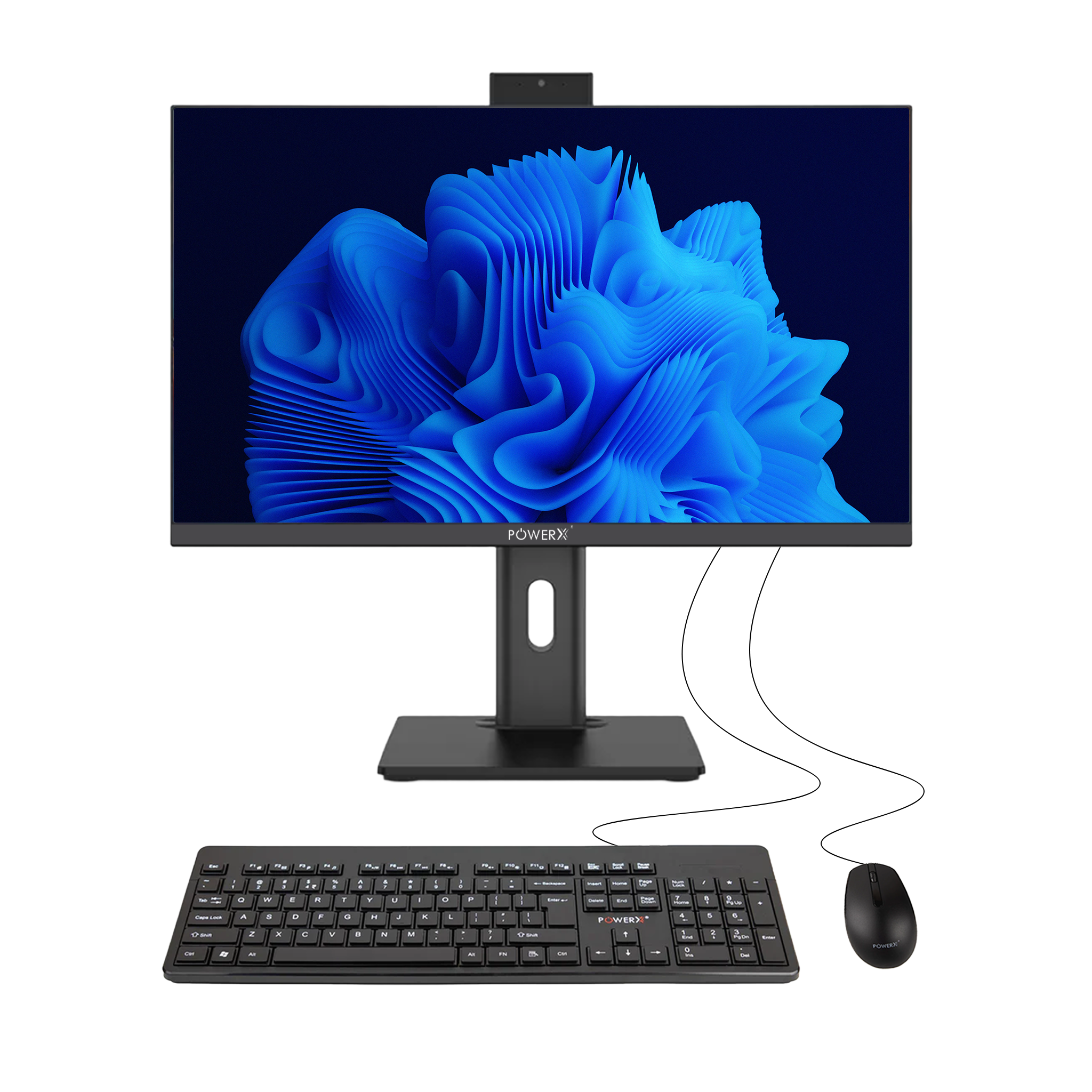POWERX PXAIOI5I12 – 23.8” All-in-One PC | i5 12th Gen | 16GB RAM | 512GB SSD | FHD IPS Display | Windows 11 Pro | Dual Speakers | Webcam | Wi-Fi + Bluetooth