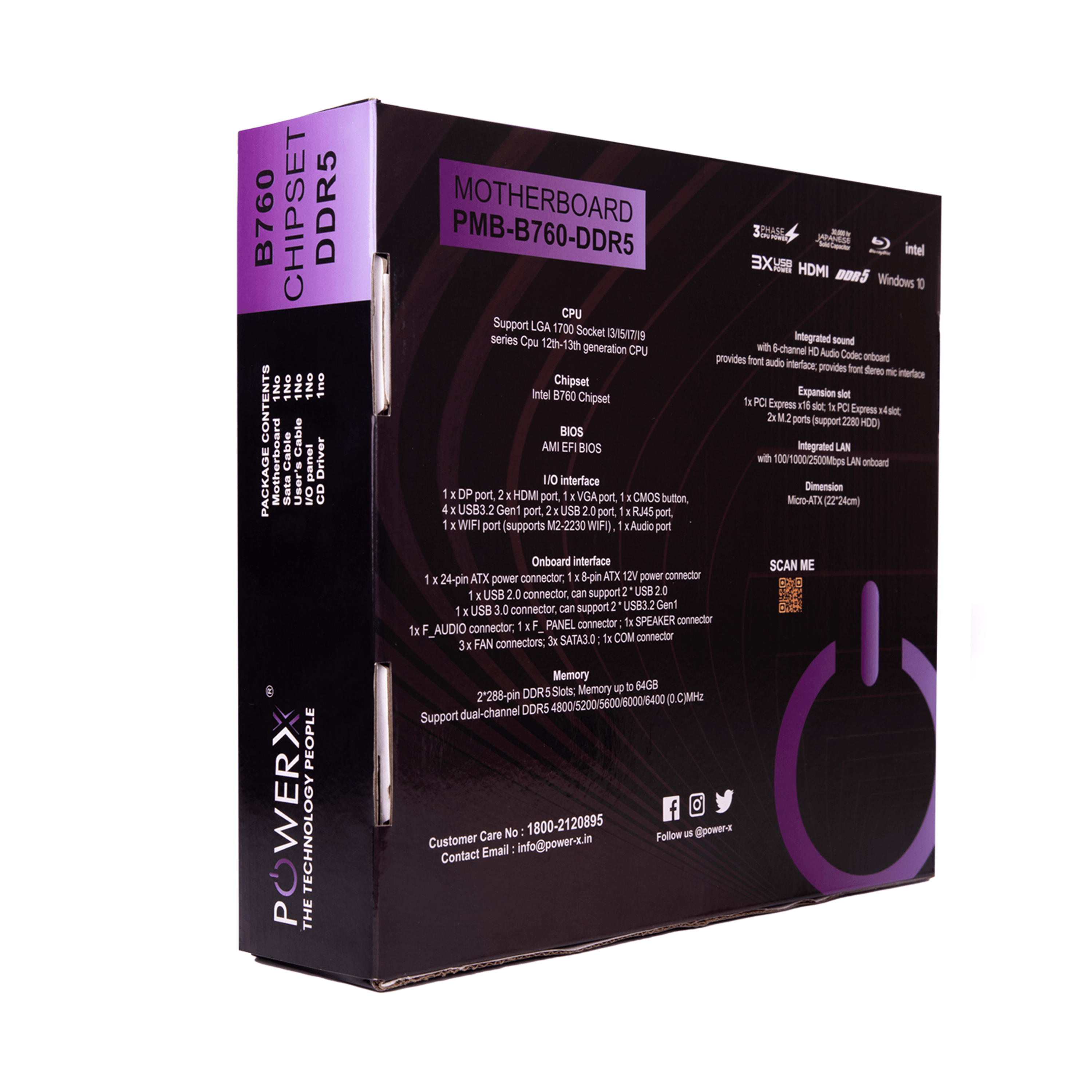 PMB-B760-DDR5 POWERX MOTHERBOARD