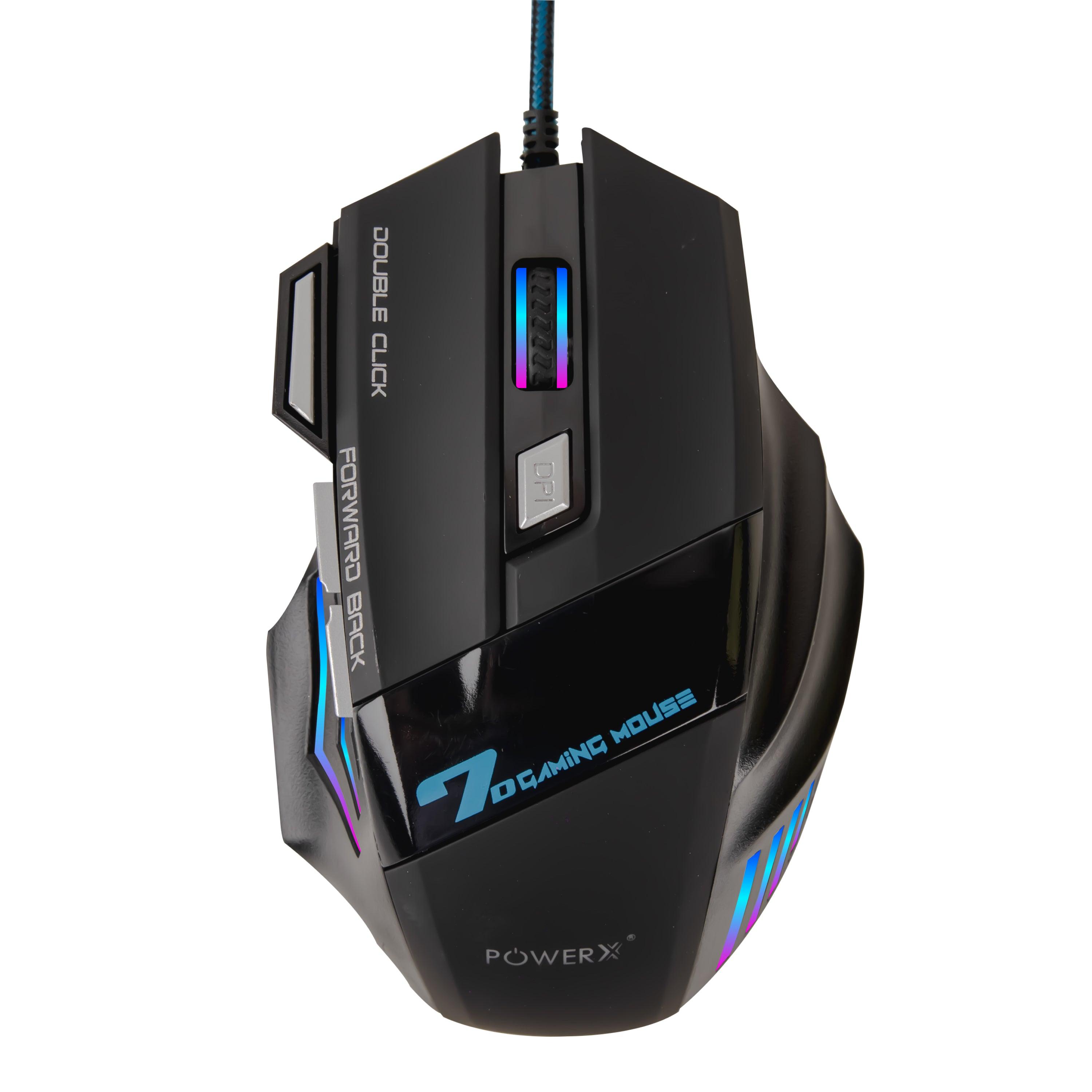 USB WIRED GAMING MOUSE PWX-RAPIDWAVE-U30 - PowerX