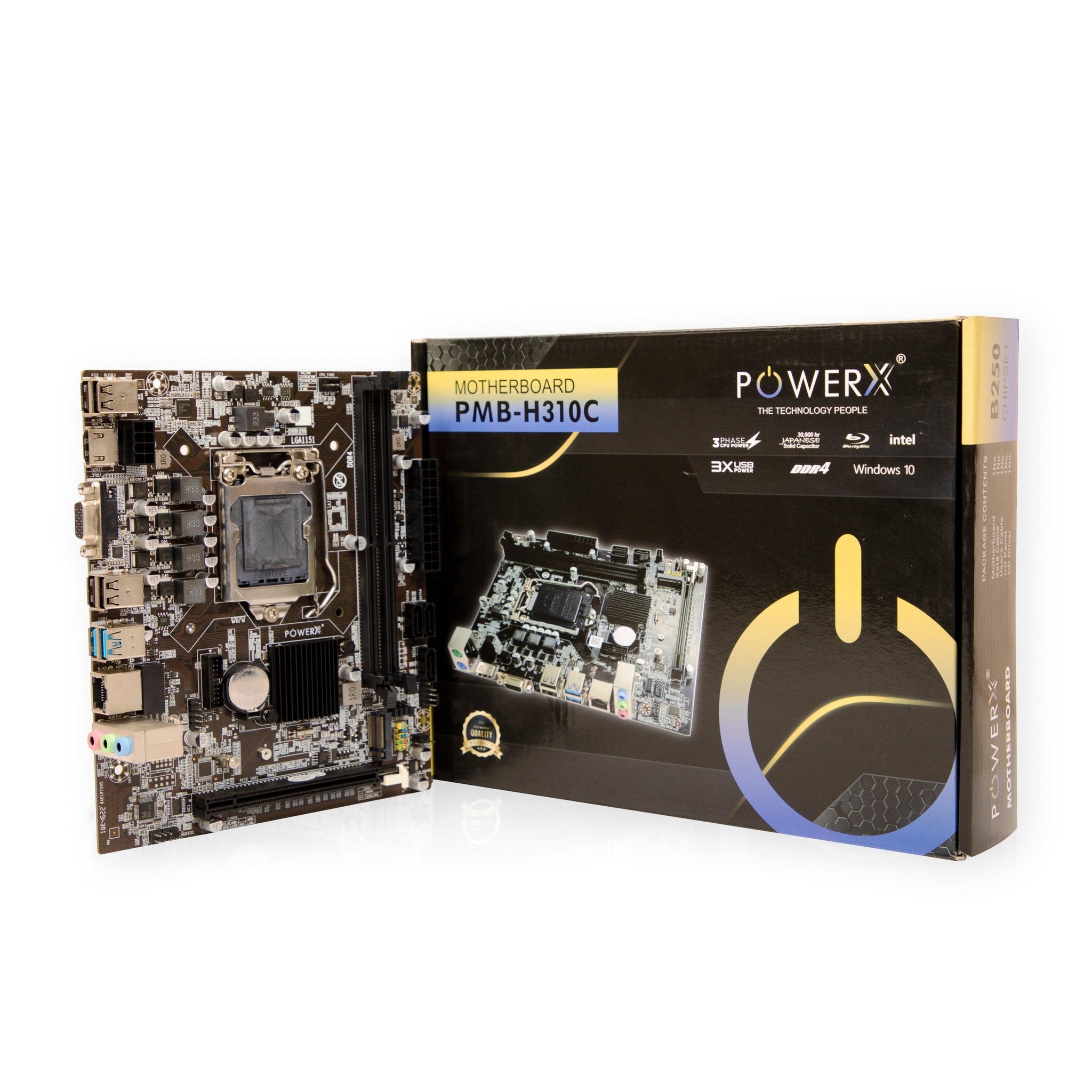 H310 Motherboard Processor Support Lga 1151 PowerX H310C