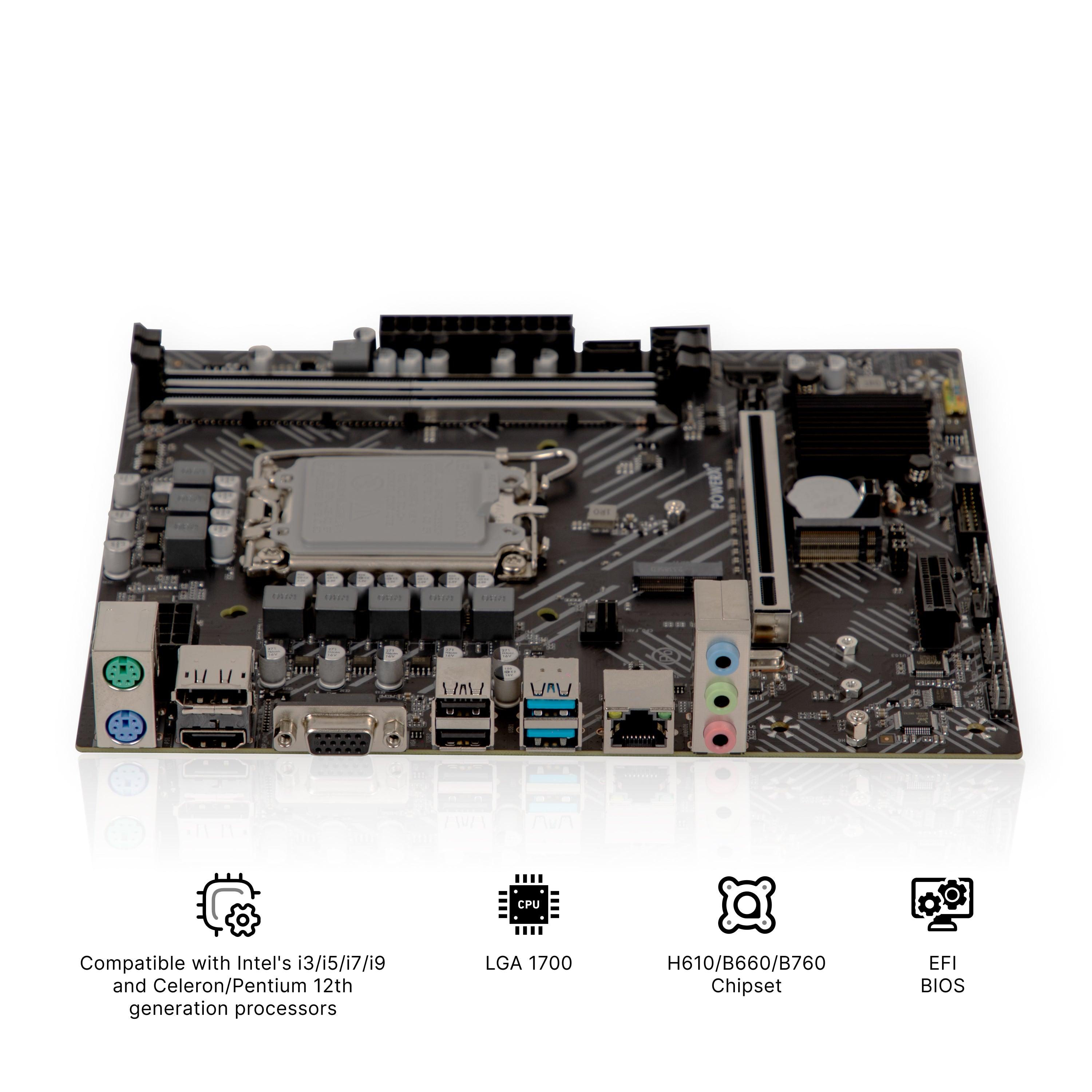 PMB-H610-DDR4 POWERX MOTHERBOARD