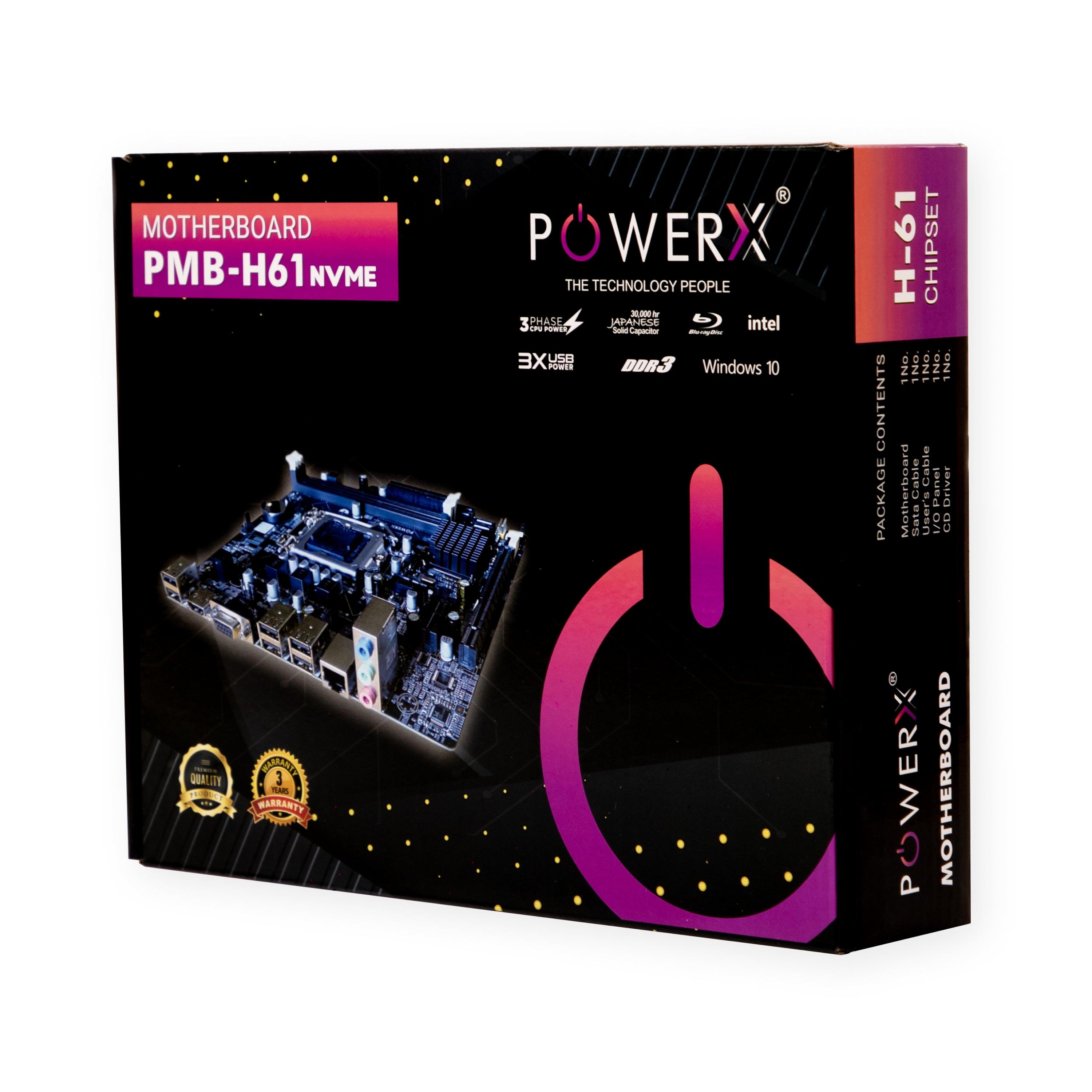 PMB-H61-DDR3 NVMe POWERX MOTHERBOARD