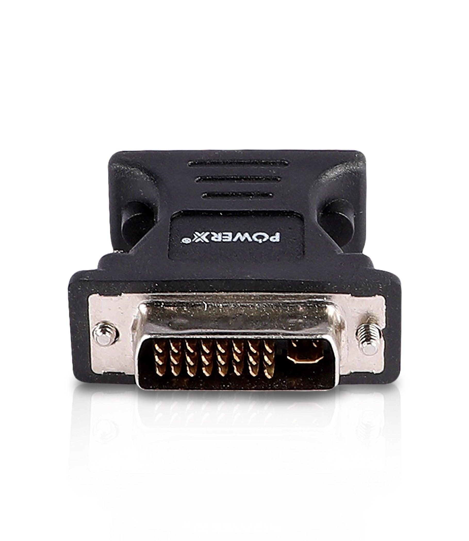 DVI 24+1 MALE TO VGA FEMALE CONNECTOR - PowerX