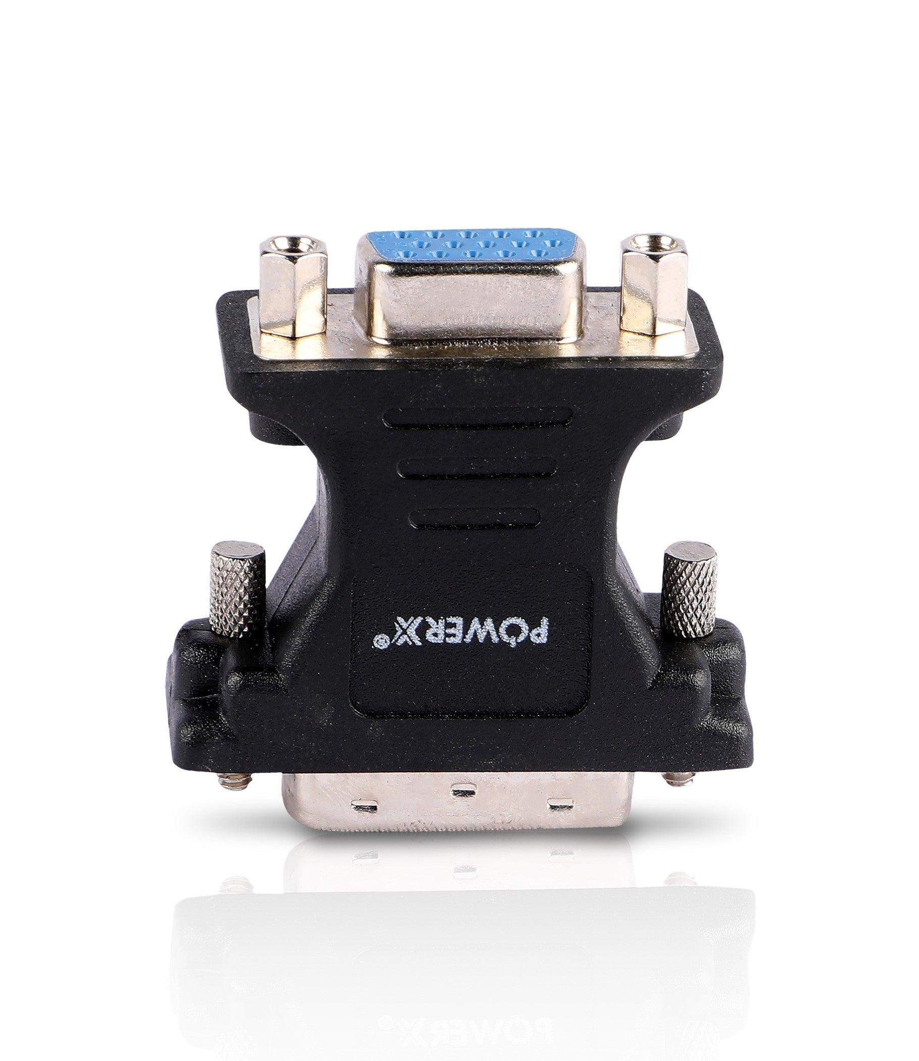DVI 24+1 MALE TO VGA FEMALE CONNECTOR - PowerX