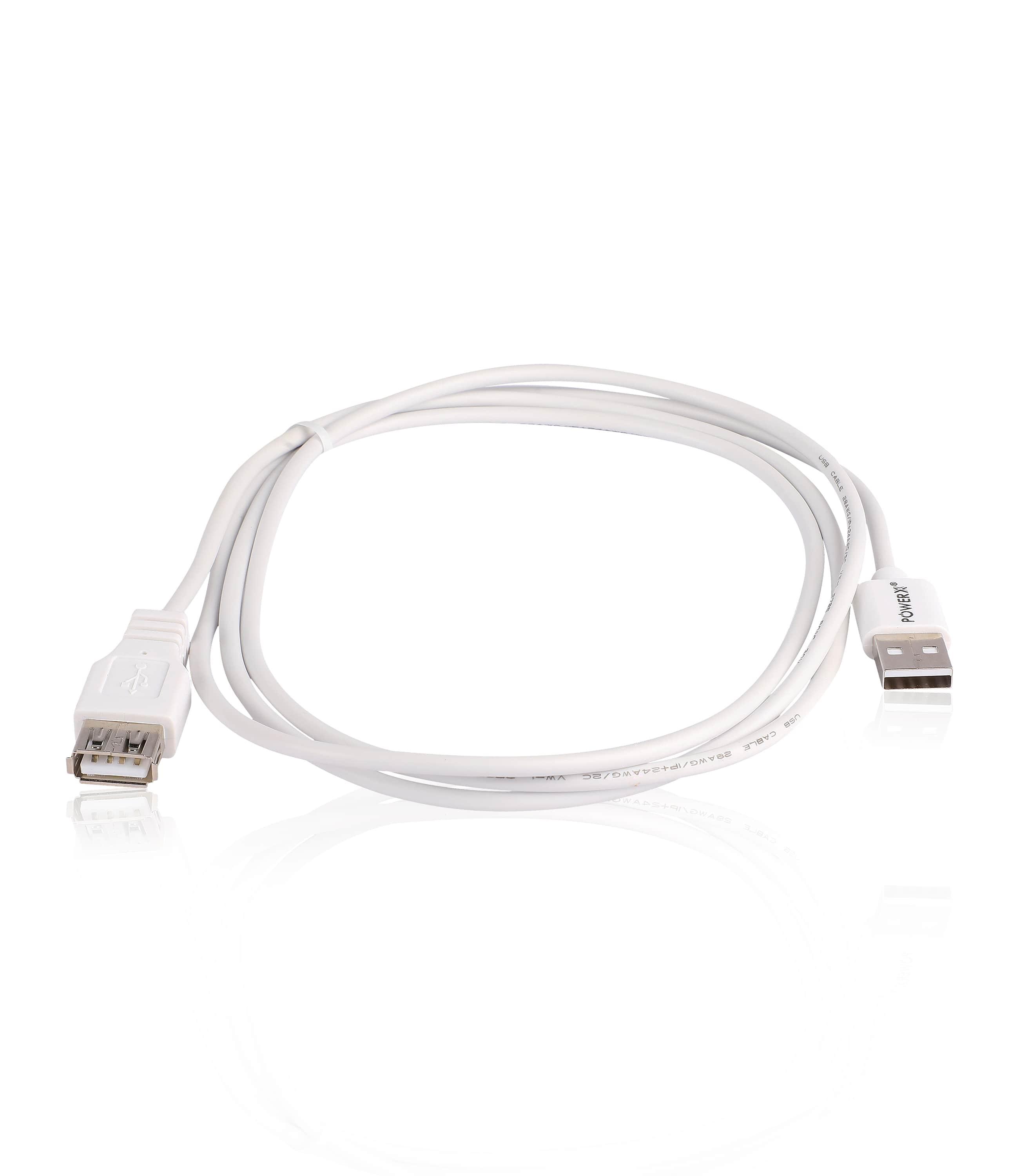 USB 2.0 A MALE TO A FEMALE CABLE 1.5 METER - PowerX