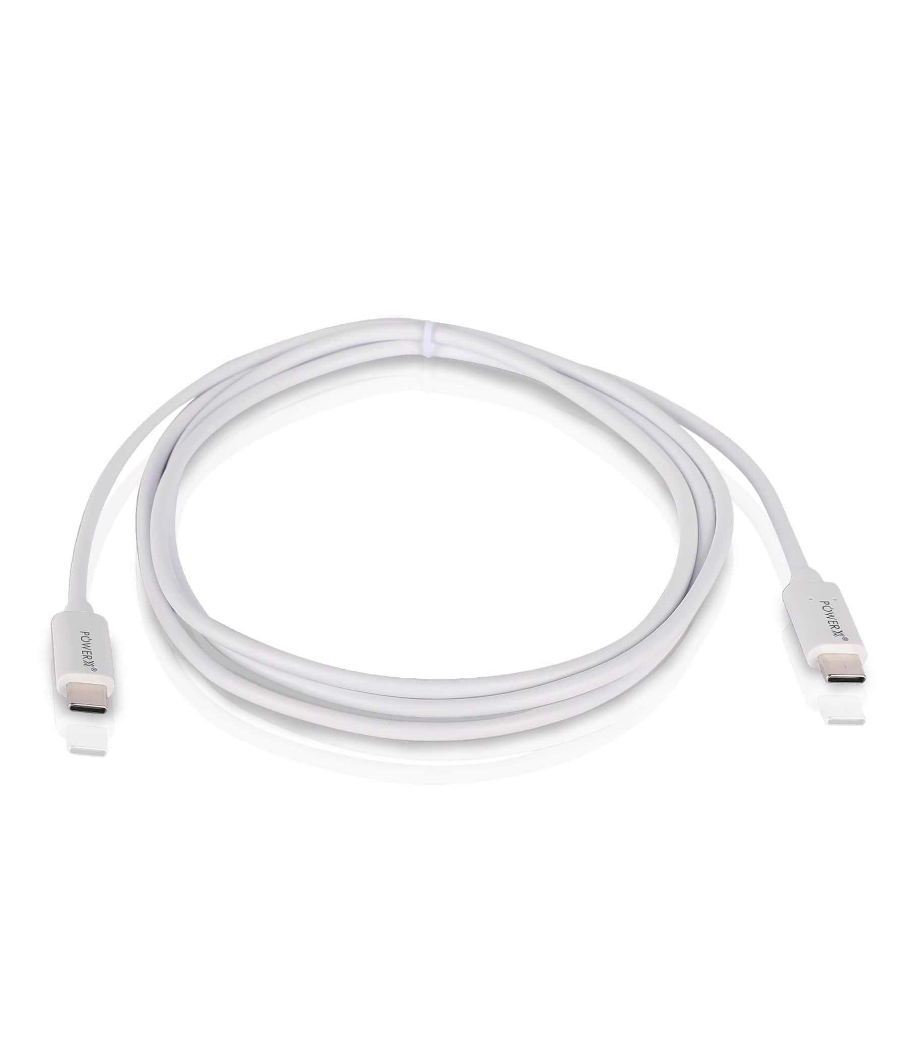 POWER X 5A FAST CHARGING CABLE C TO C WHITE 1.5 METER