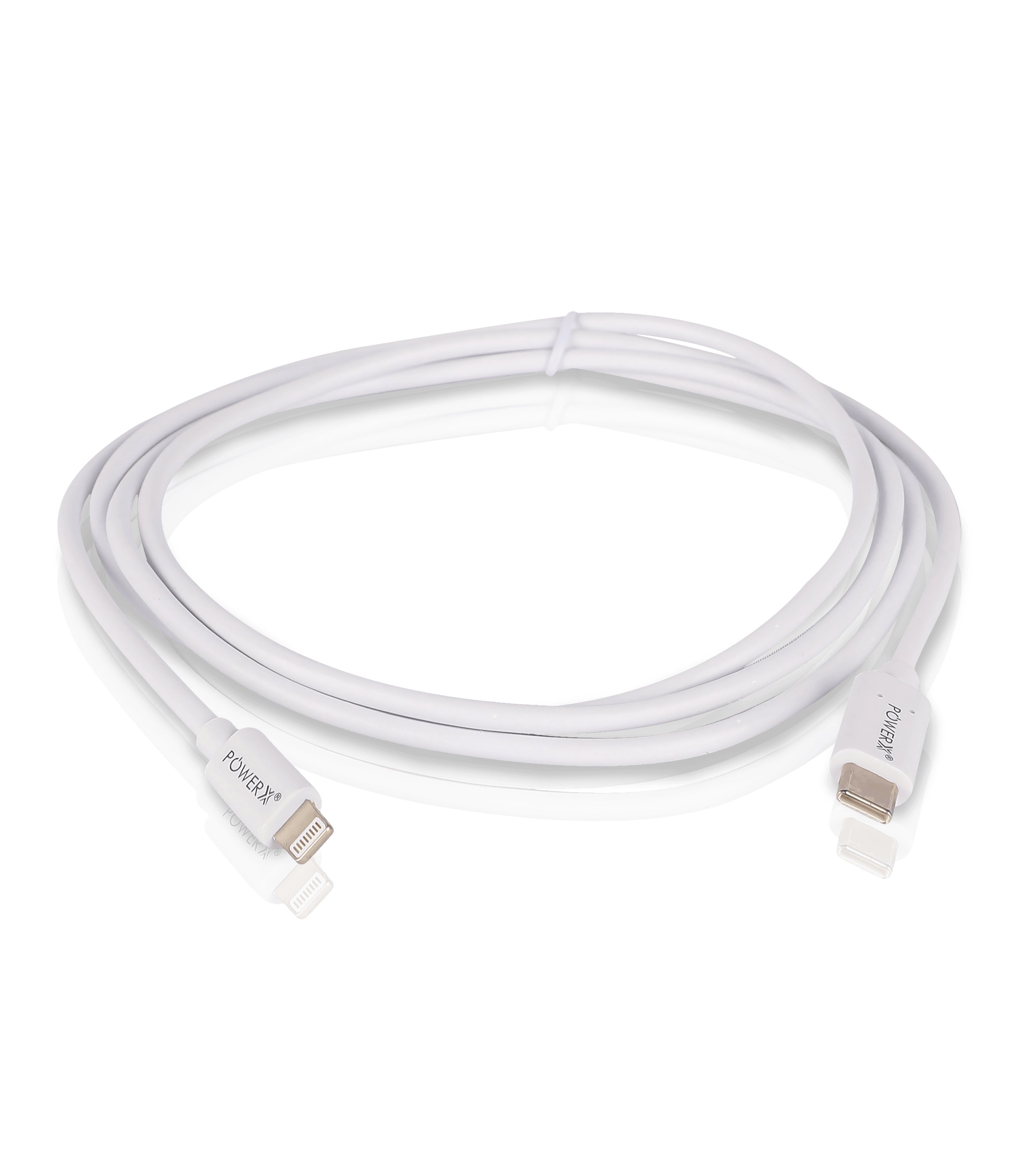 3A FAST CHARGING CABLE C TO LIGHTNING 1.5 WHITE - PowerX