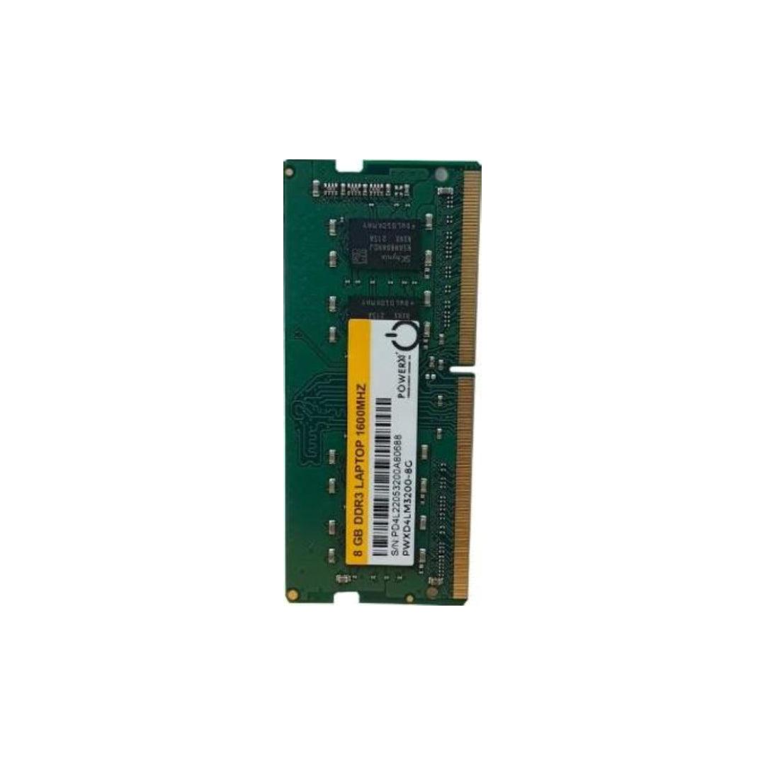 DDR3 8GB S0DIMM 1600 LAPTOP 16 CHIP - PowerX