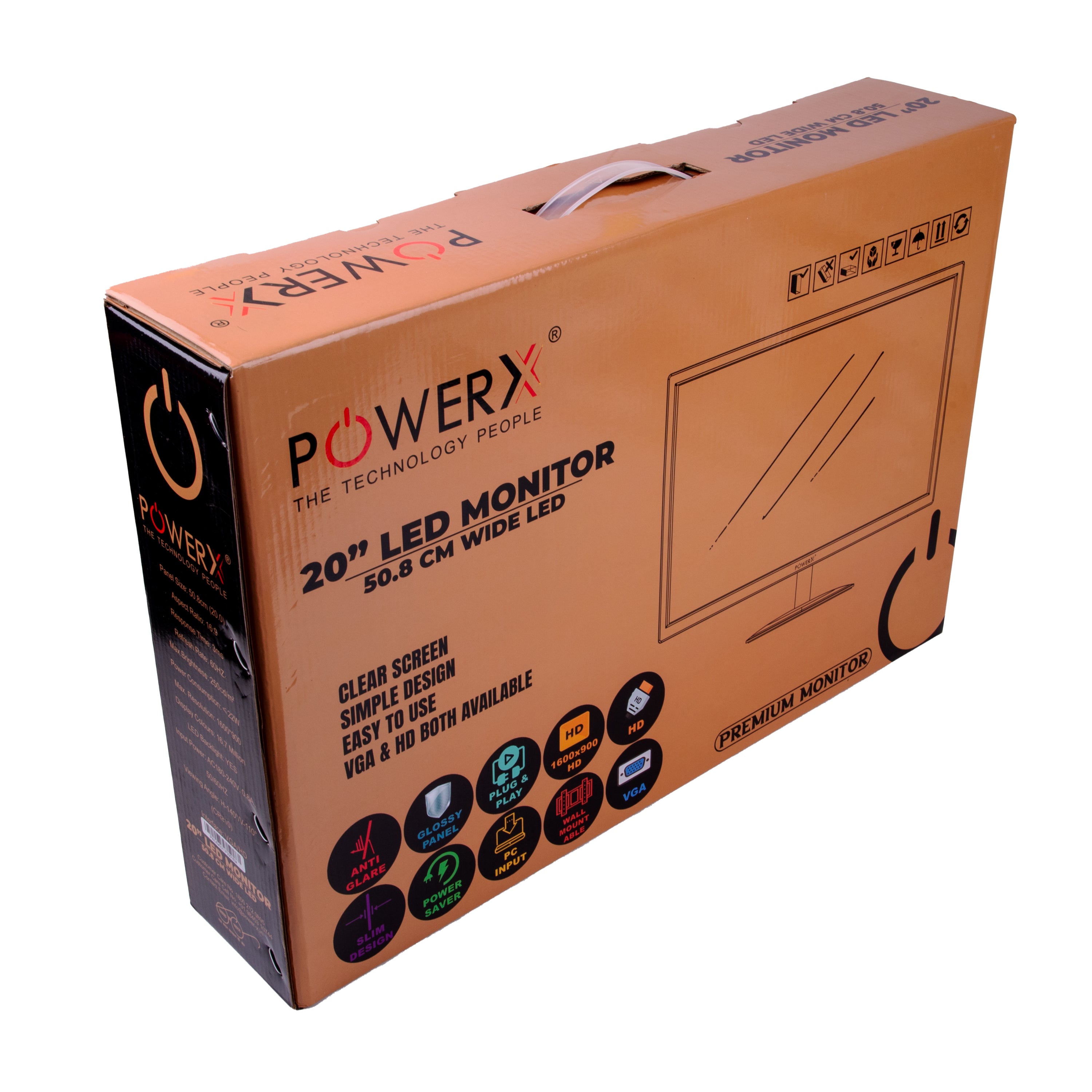 20.0" HD LED MONITOR - PowerX