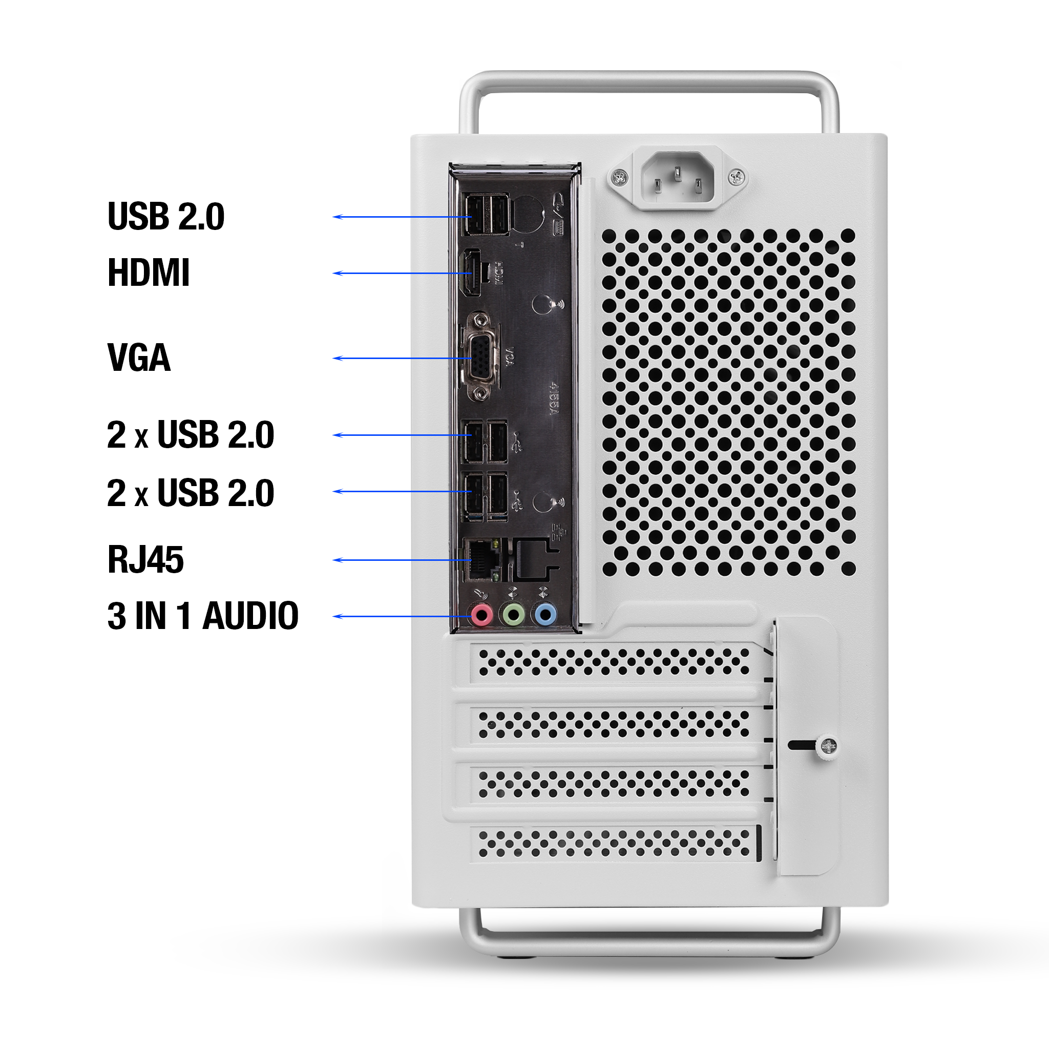 PowerX Core U320 Ultra White – Intel i3 3rd Gen | 8GB DDR3 | 256GB NVMe | Type-C Ready