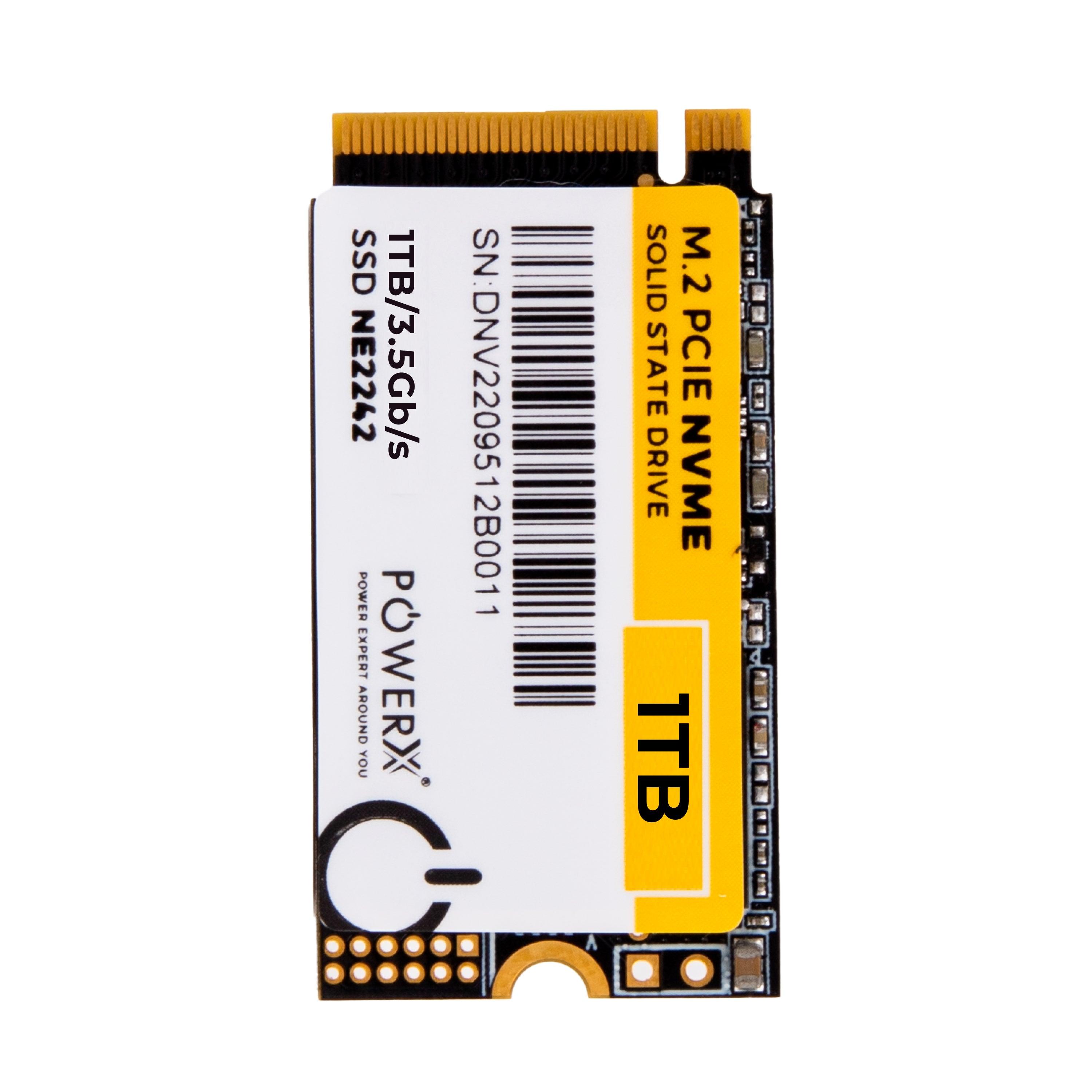 2242 M.2 PCIE NVMe 1TB SSD - PowerX