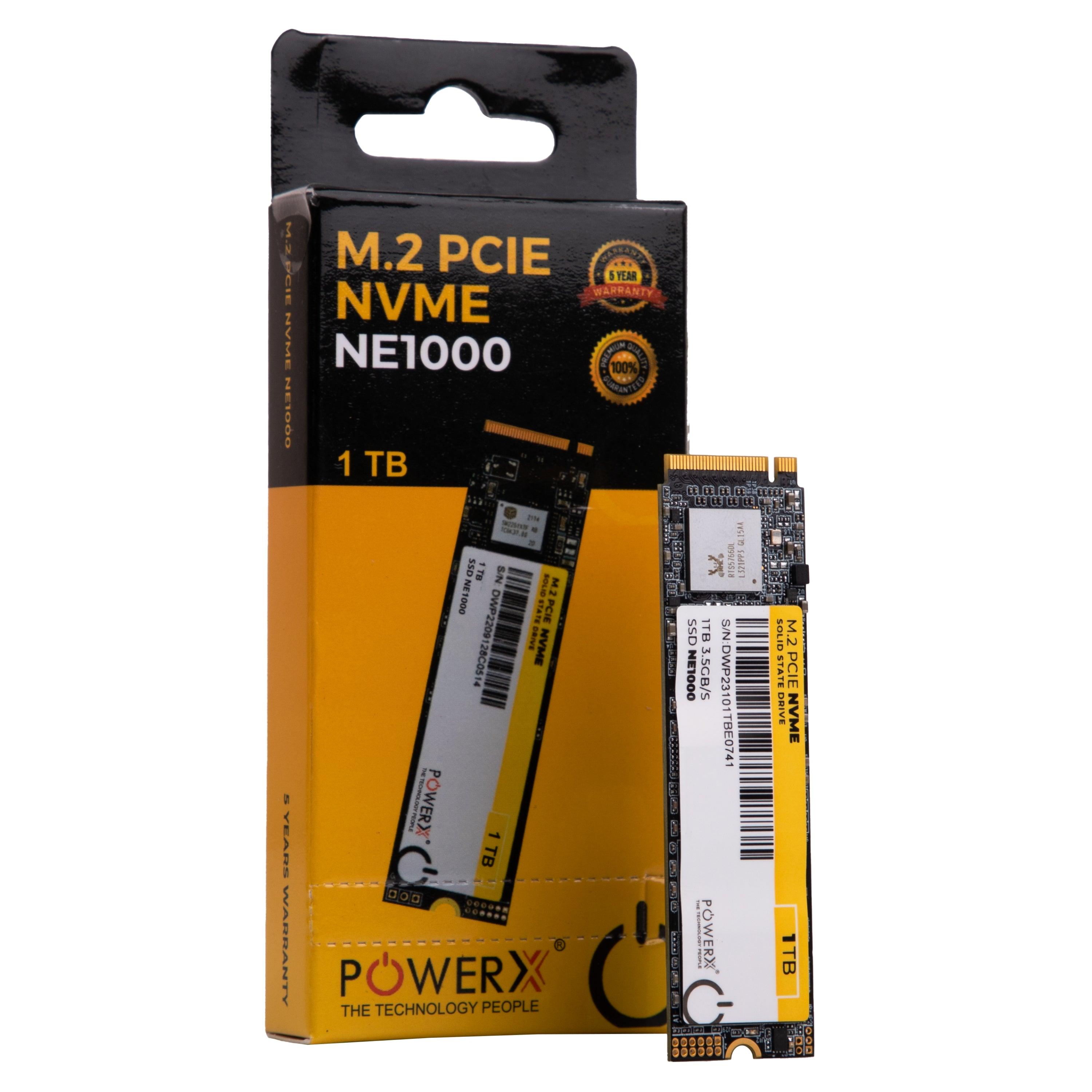 M.2. PCIE NVME 1 TB SSD - PowerX
