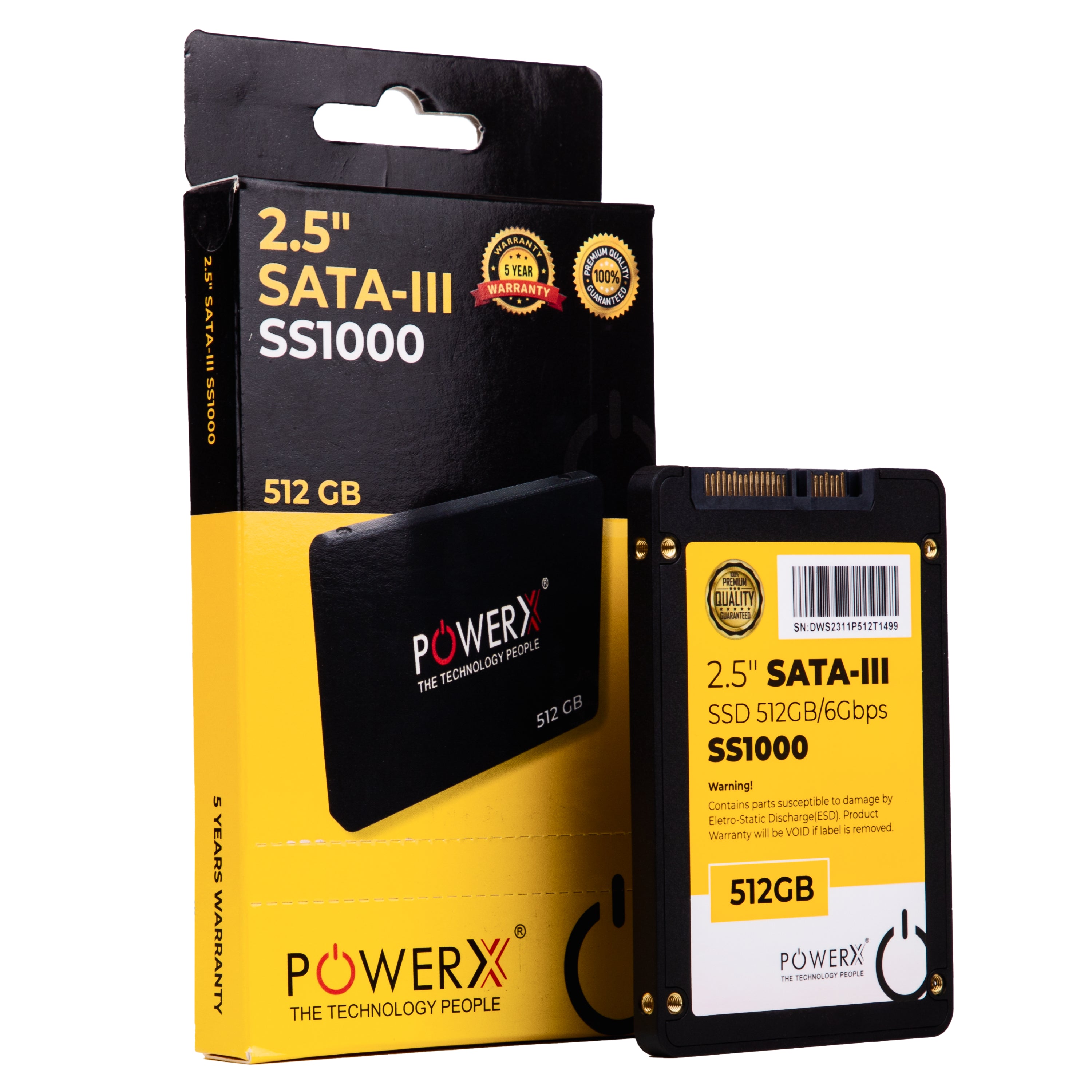 2.5" SATA 3.0 SSD 512GB - PowerX