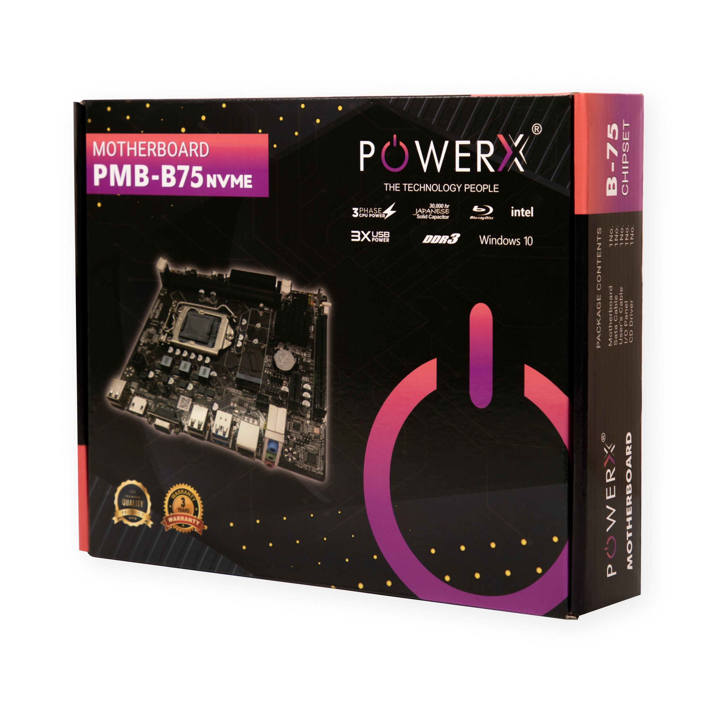 H61/B75 Micro-ATX Motherboard - Up to 16GB DDR3, PCIe, M.2
