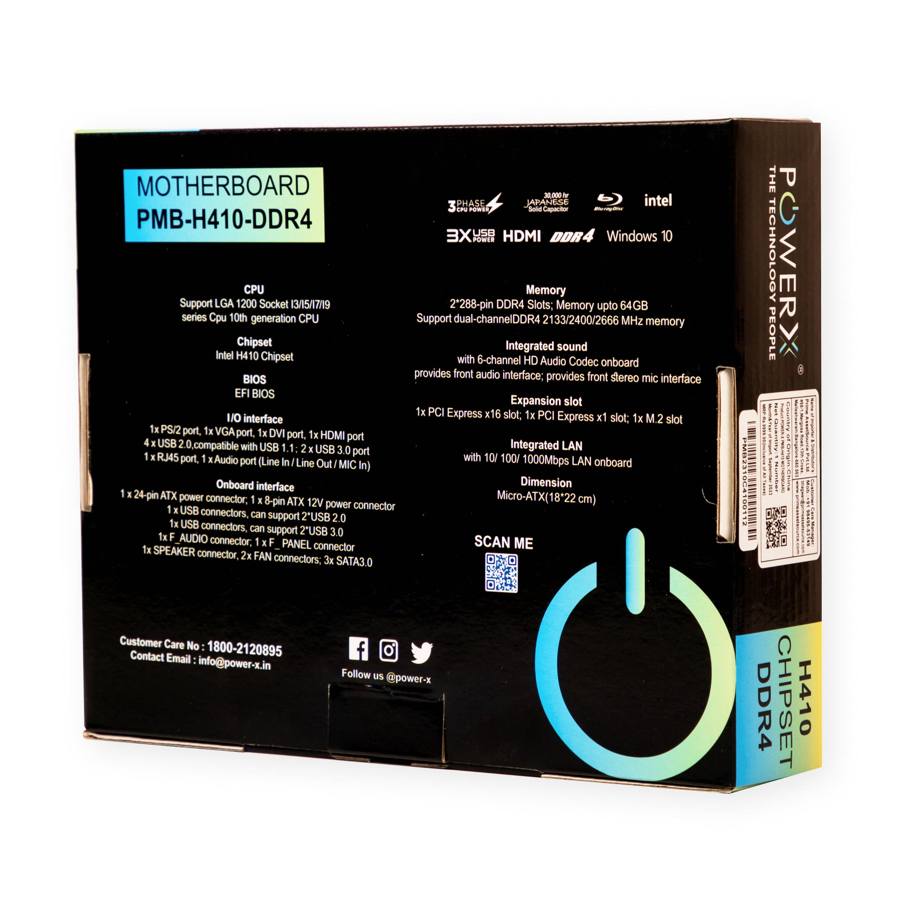 PMB-H410-DDR4 POWERX MOTHERBOARD