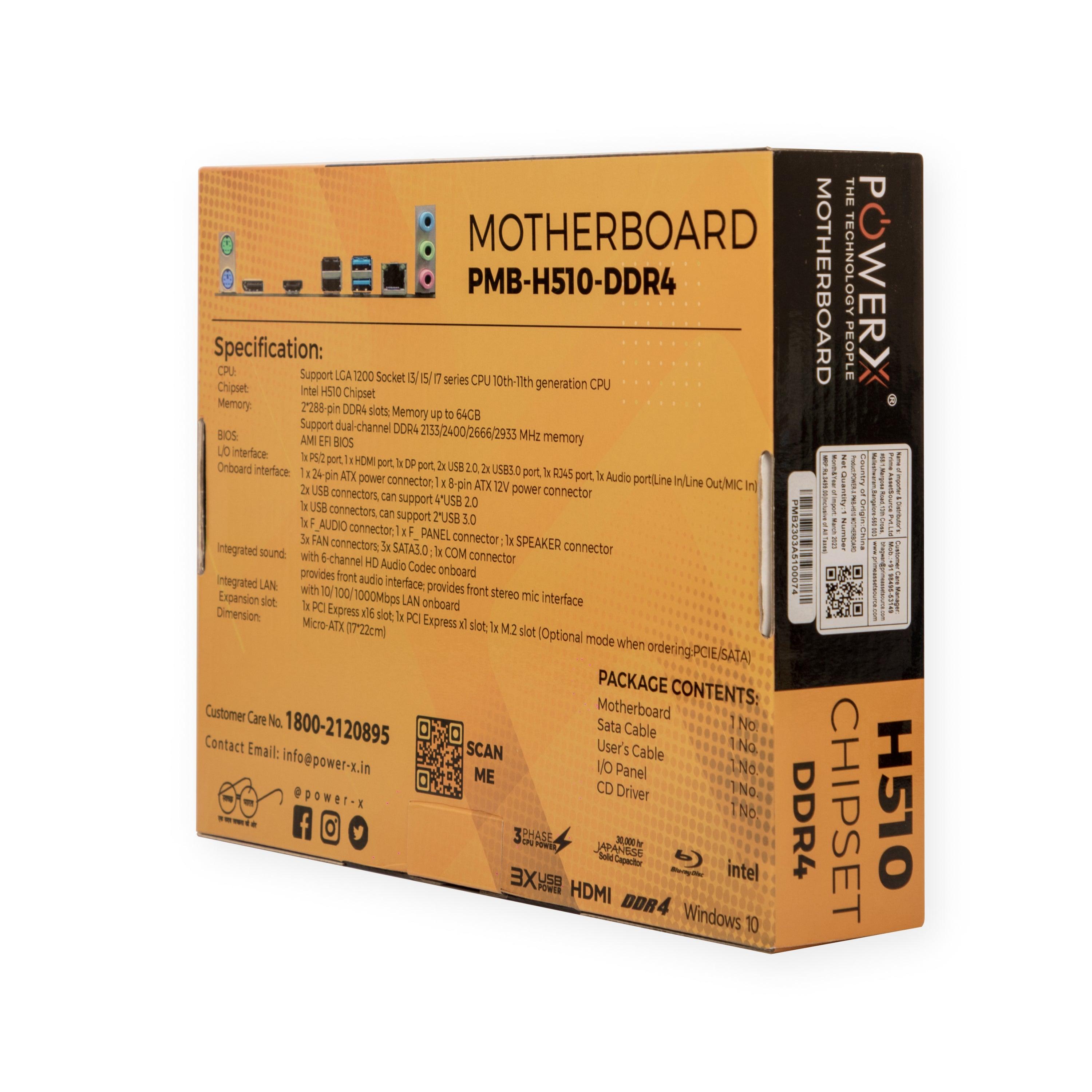 PMB-H510-DDR4 POWERX MOTHERBOARD