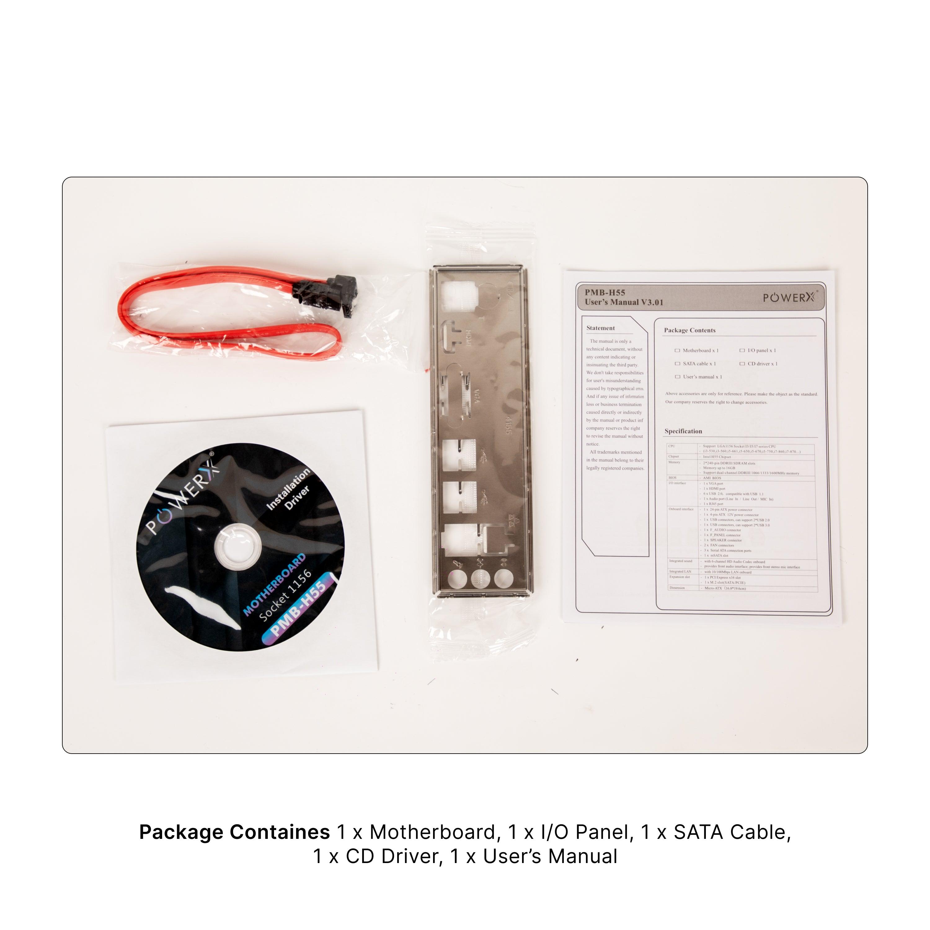 Zx H55m Intel H55 Motherboard Ram Support PMB-H55-DDR3 Motherboard