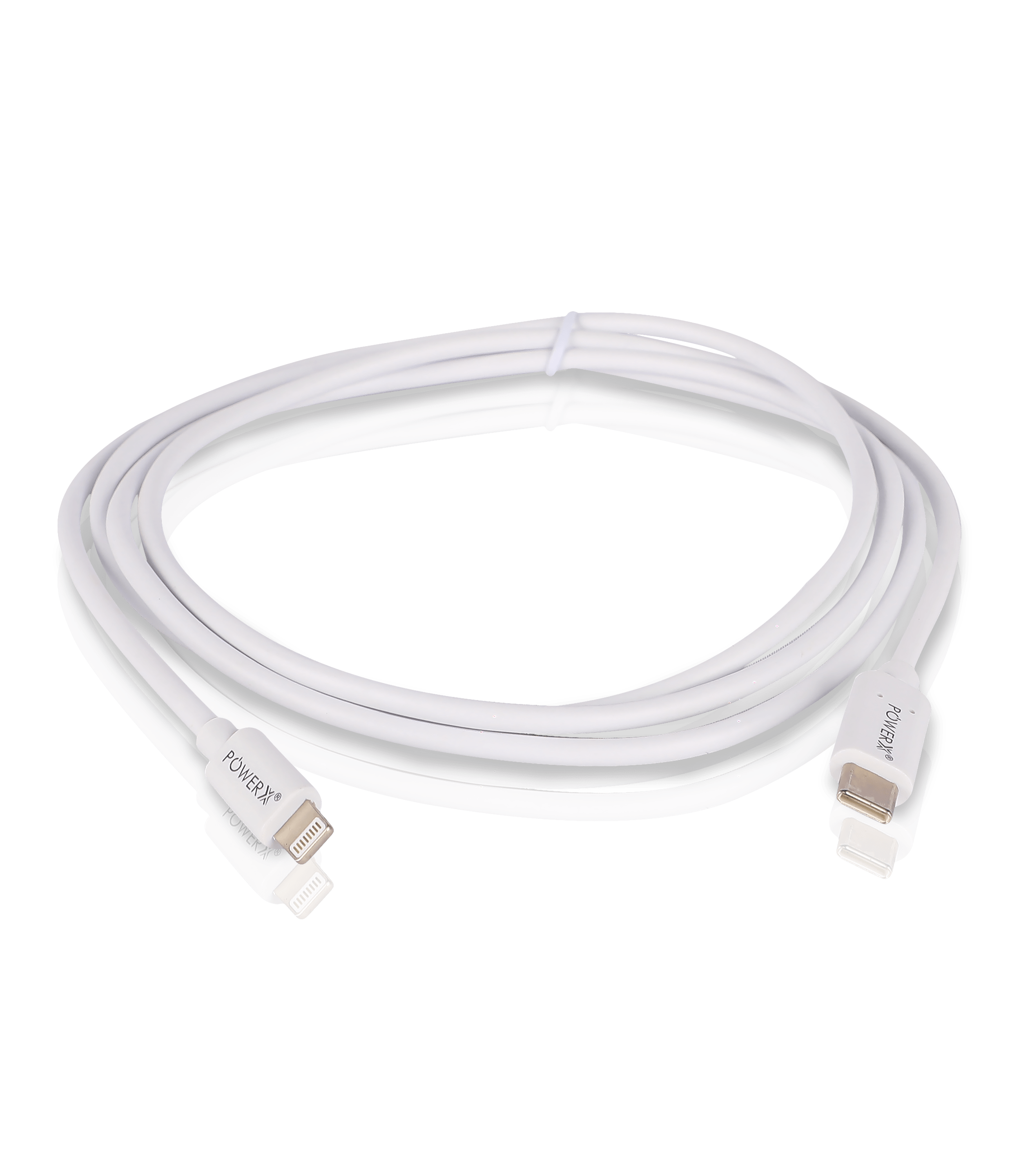 POWER X 3A FAST CHARGING CABLE C TO LIGHTNING 1.5 WHITE
