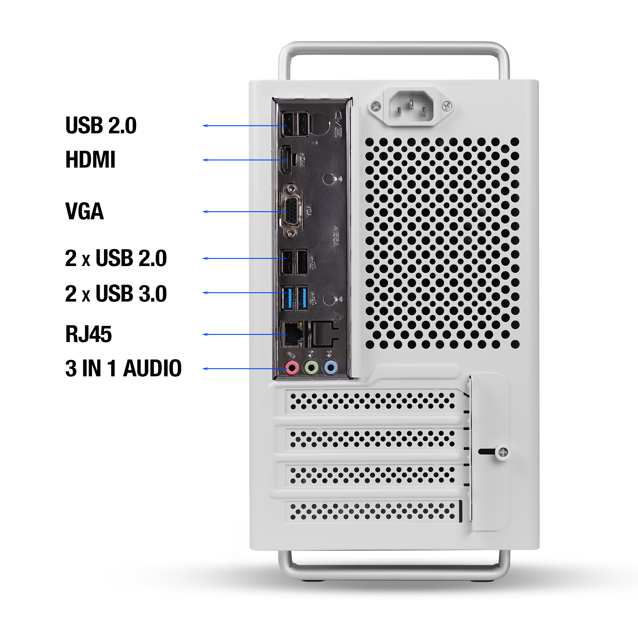 PowerX Core U320 Ultra White – Intel i3 7th Gen | 8GB DDR4 | 256GB NVMe | Type-C Ready