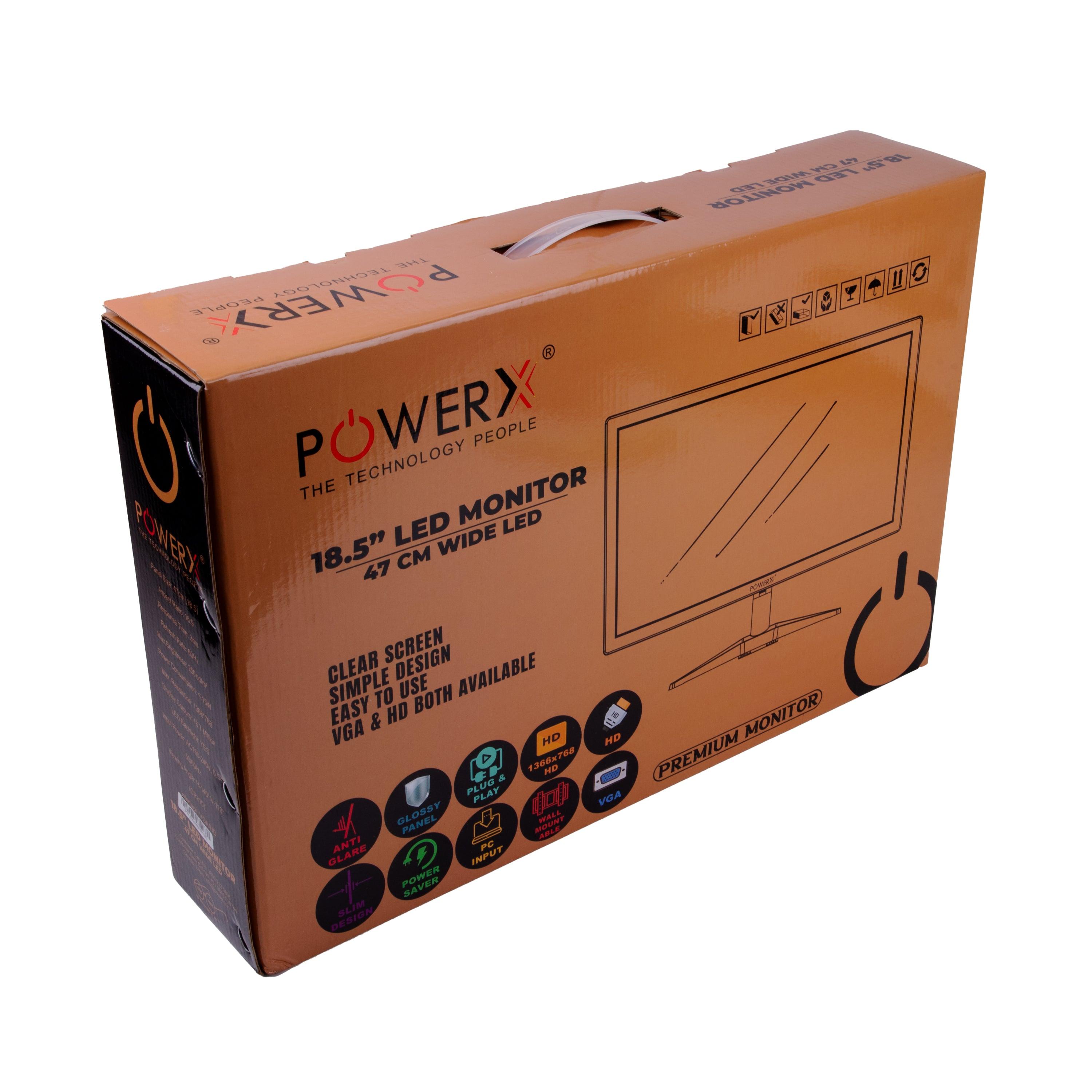 18.5” HD LED MONITOR - PowerX
