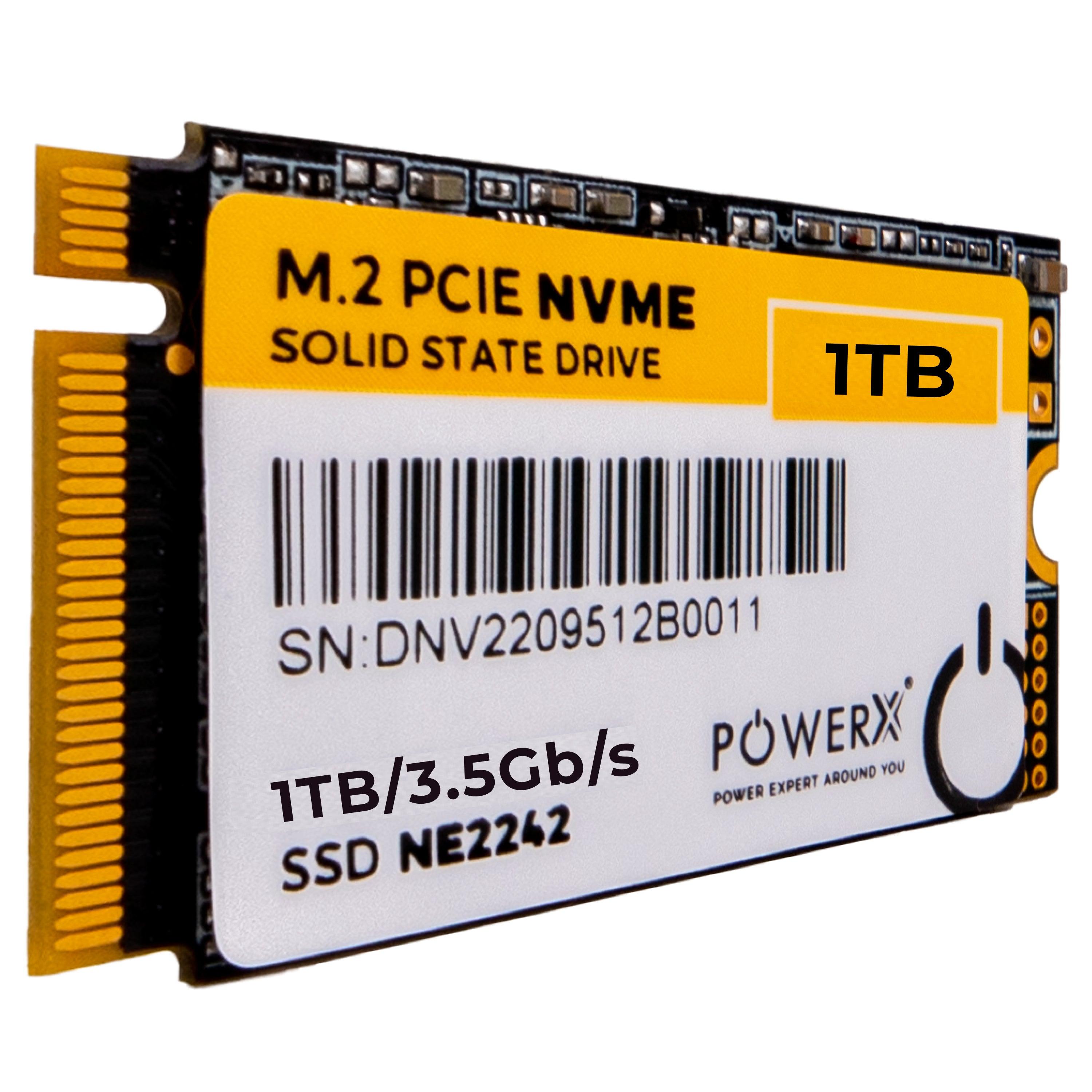 2242 M.2 PCIE NVMe 1TB SSD - PowerX