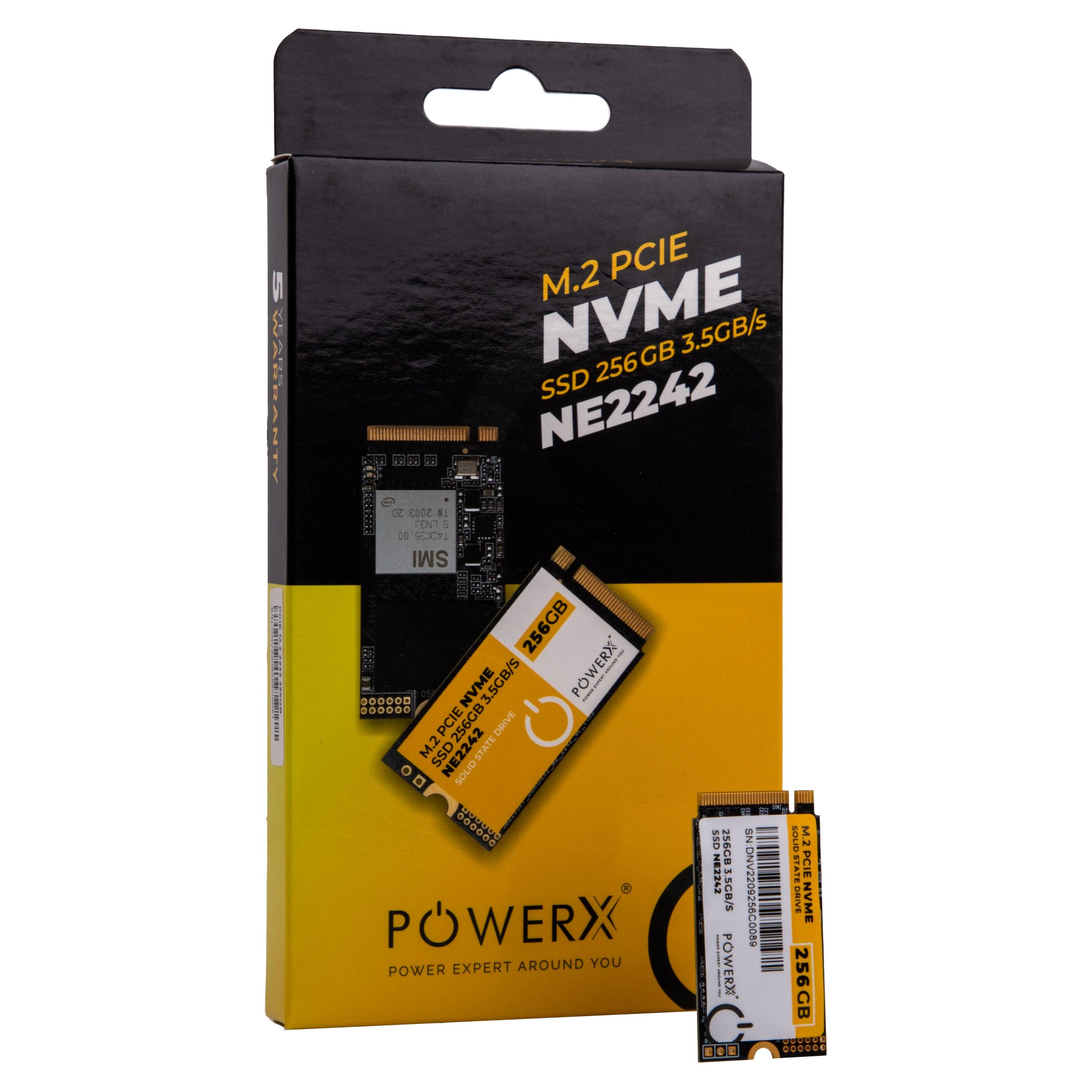 2242 M.2 PCIE NVMe 256GB SSD - PowerX