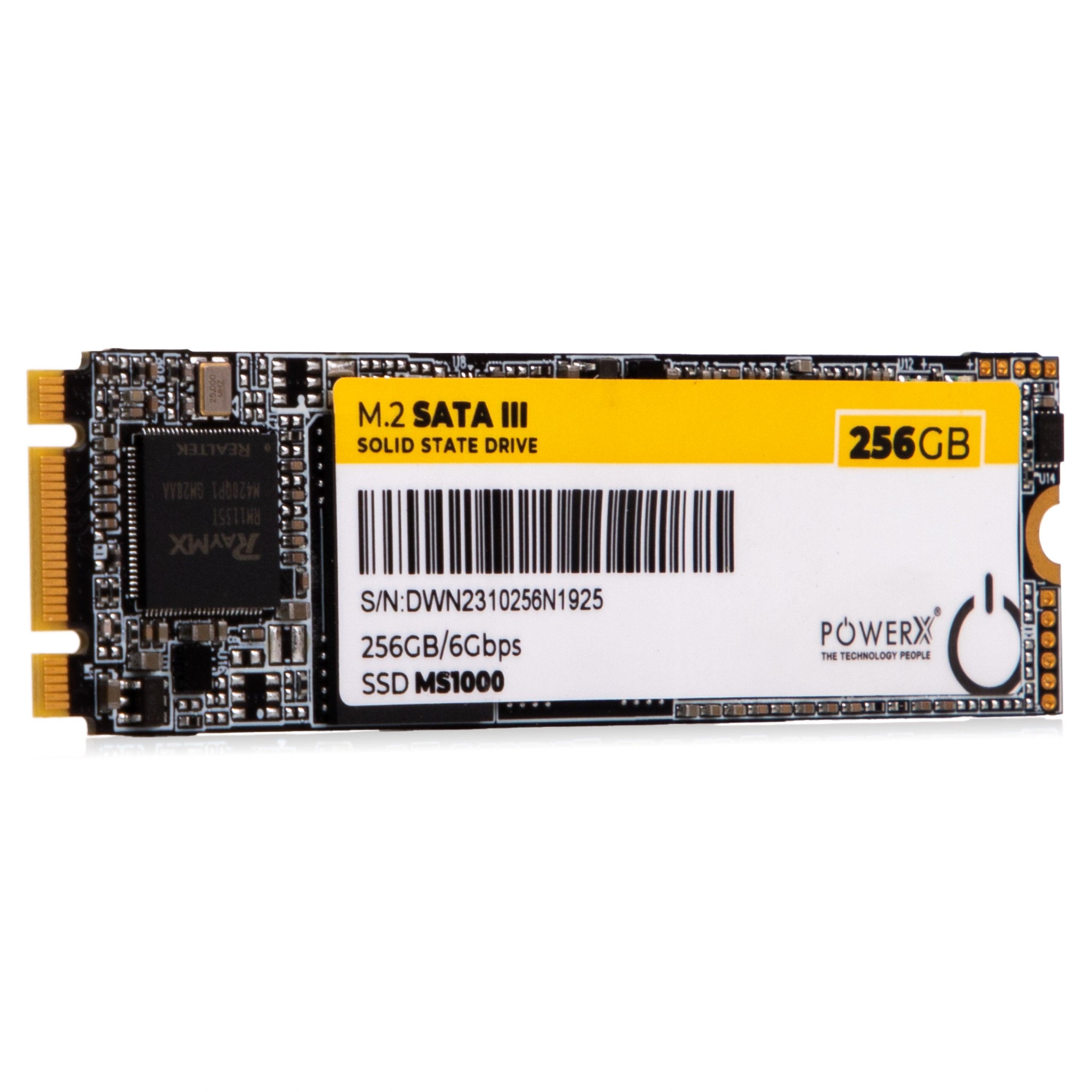 M.2. NGFF 256 GB SSD - PowerX