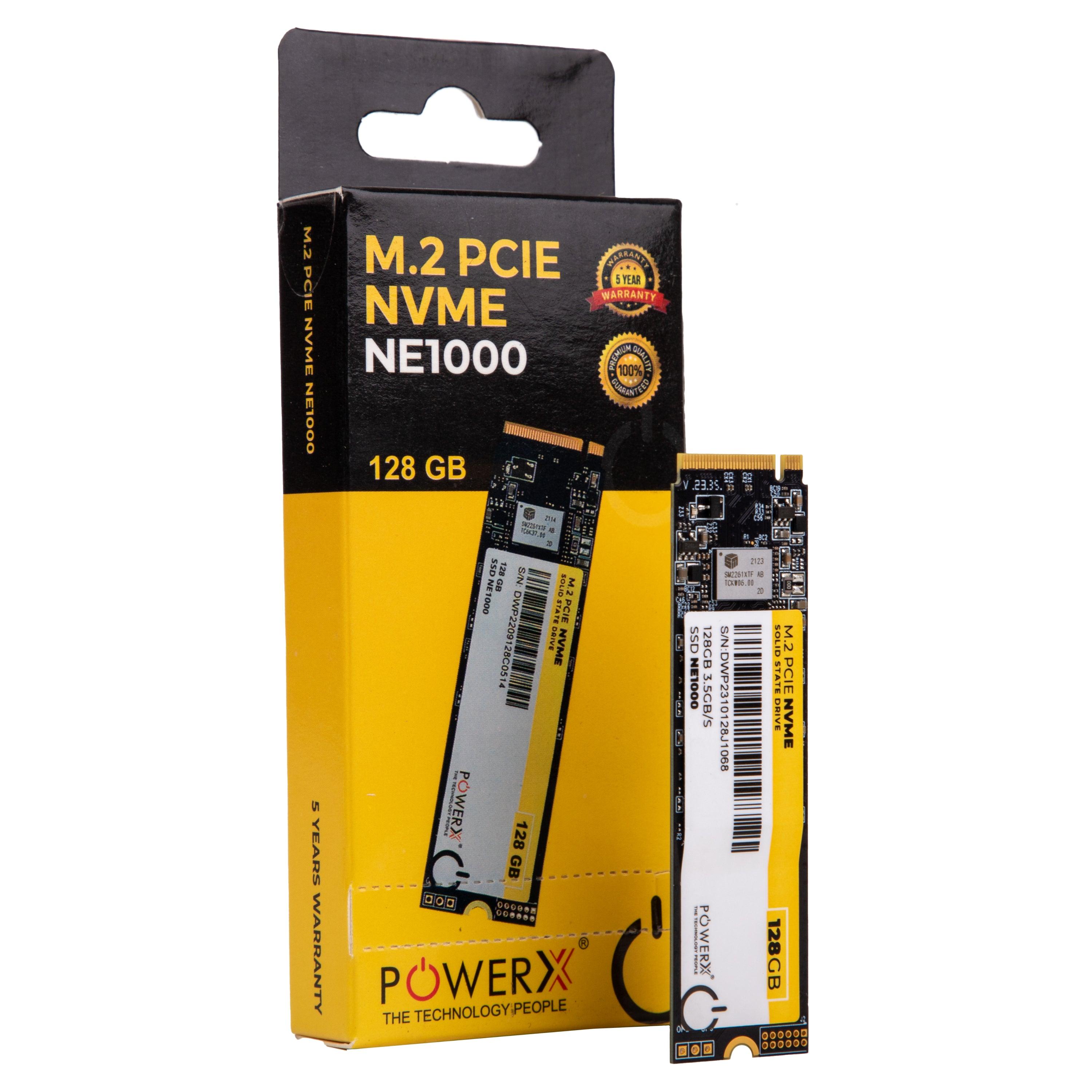 M.2. PCIE NVME 128 GB SSD - PowerX