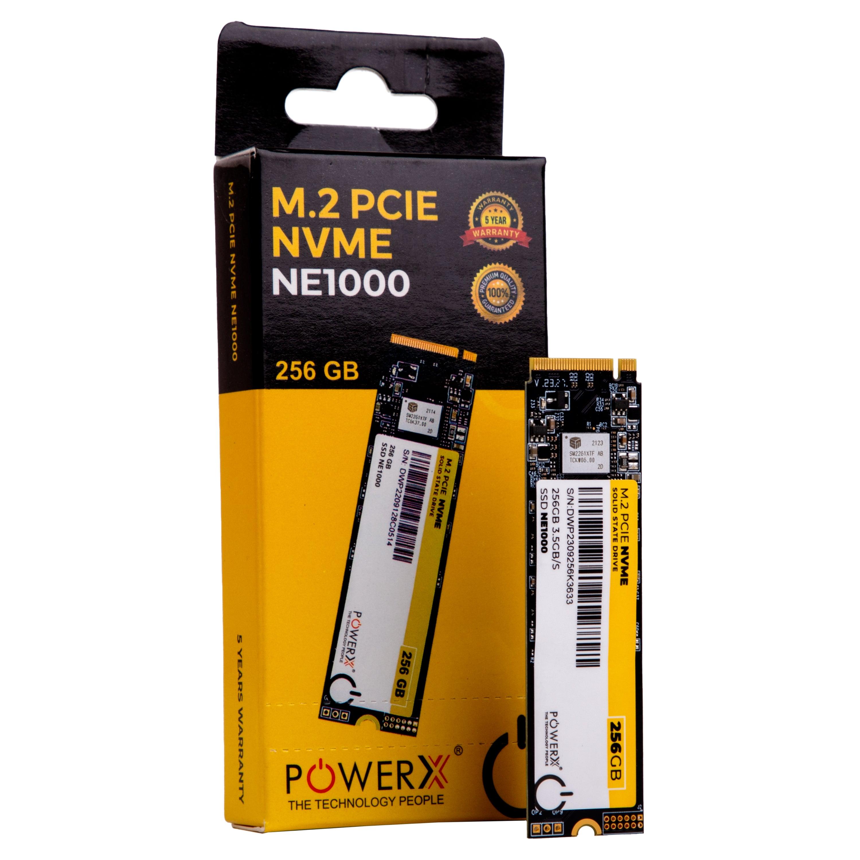 M.2. PCIE NVME 256 GB SSD - PowerX