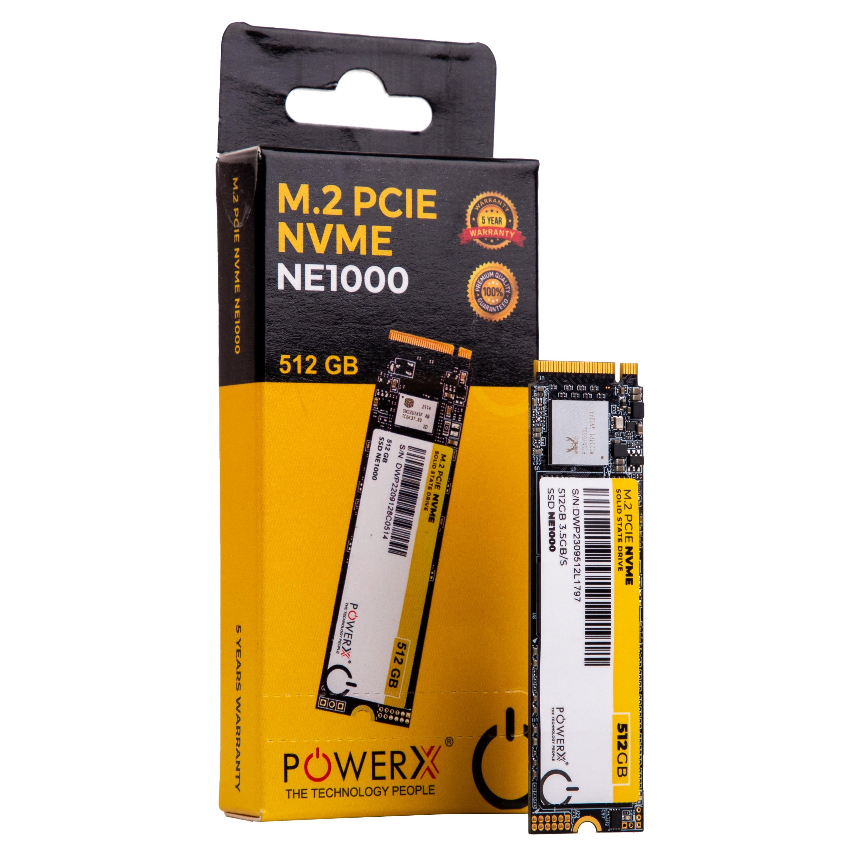 M.2. PCIE NVME 512 GB SSD - PowerX