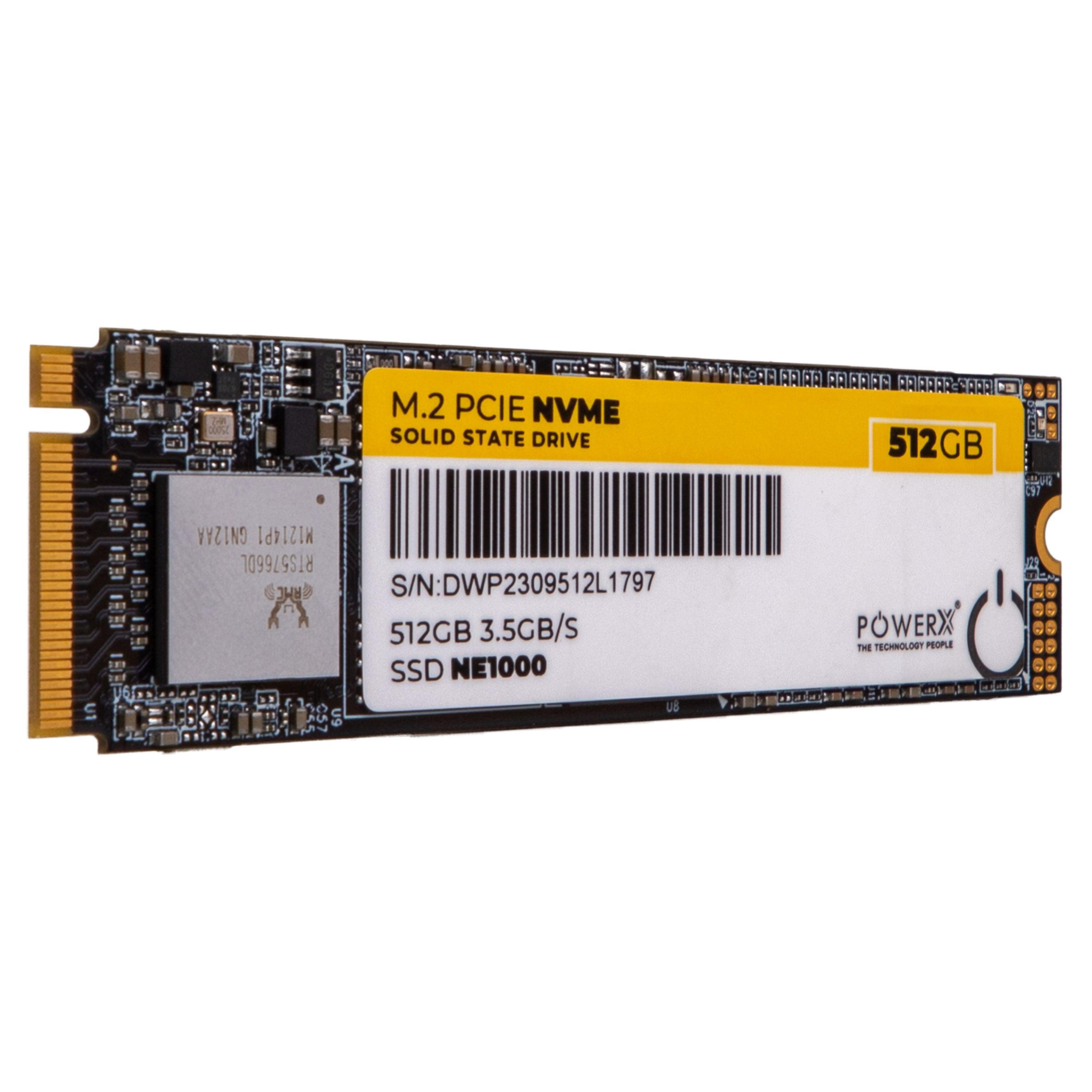 M.2. PCIE NVME 512 GB SSD - PowerX