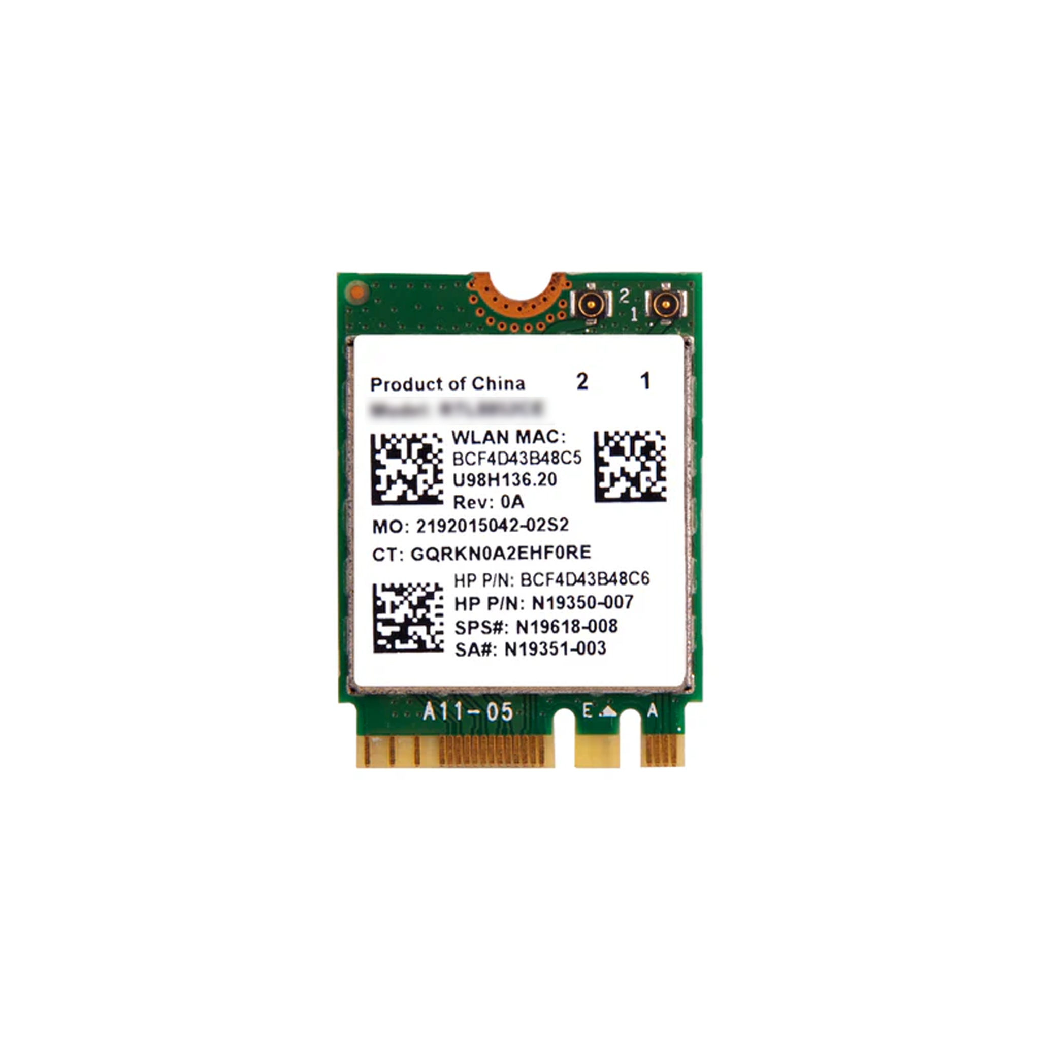 WiFi-6 + Bluetooth 5.2