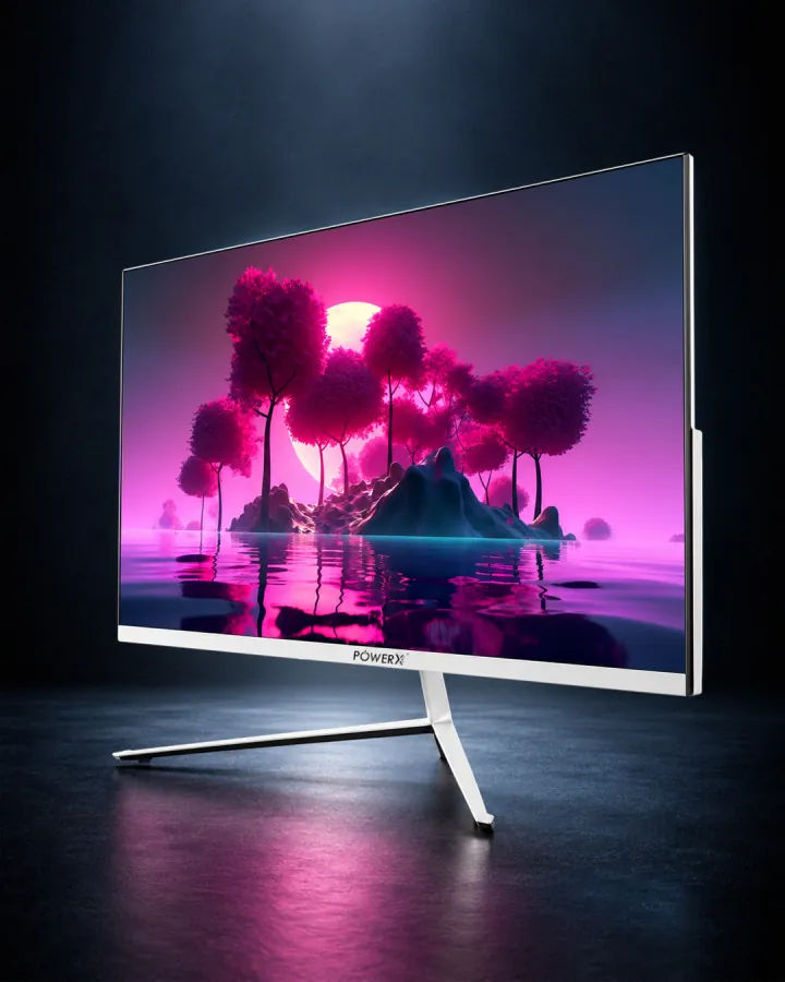 POWERX LED monitor — frameless FHD display for office and gaming desks