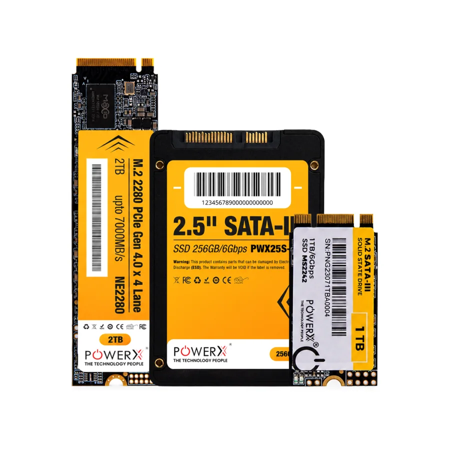 POWERX SSD — NVMe and SATA solid state drives from 128GB to 2TB