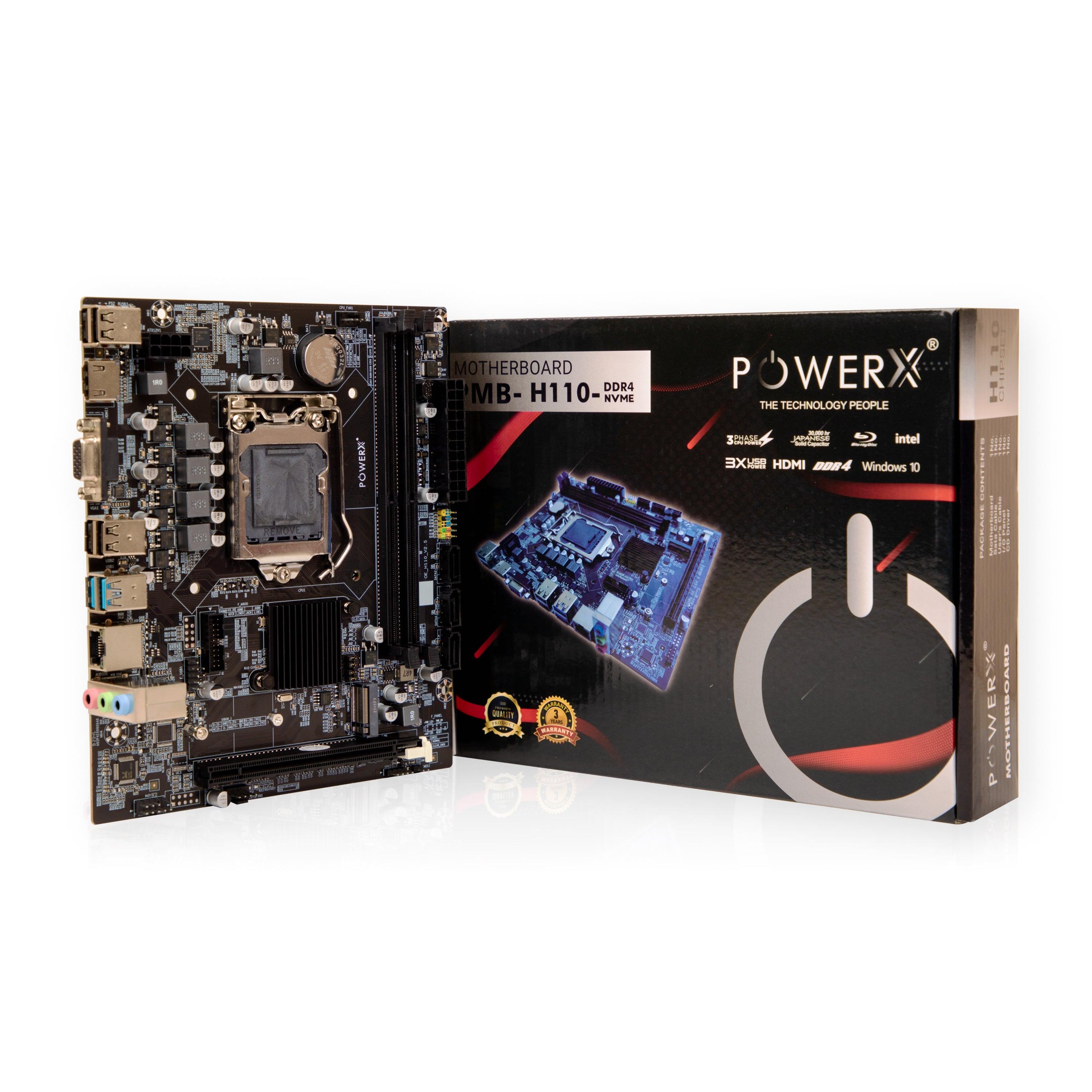 POWERX H110 DDR4 NVMe MOTHERBOARD