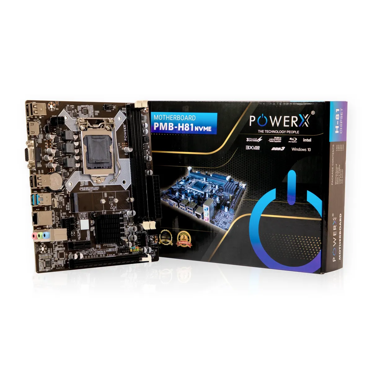 POWERX H81 DDR3 NVMe Motherboard