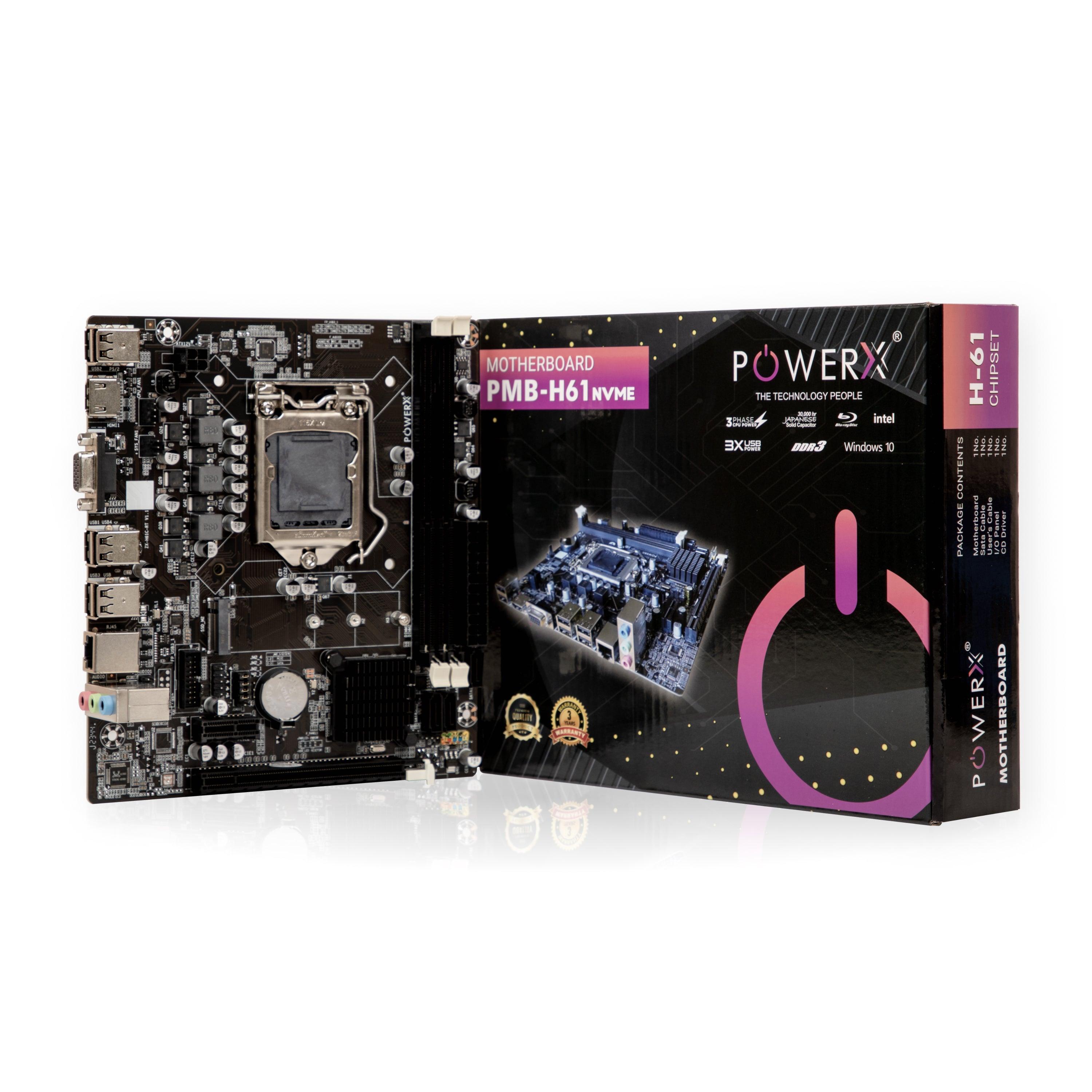 POWERX H61 DDR3 NVMe MOTHERBOARD