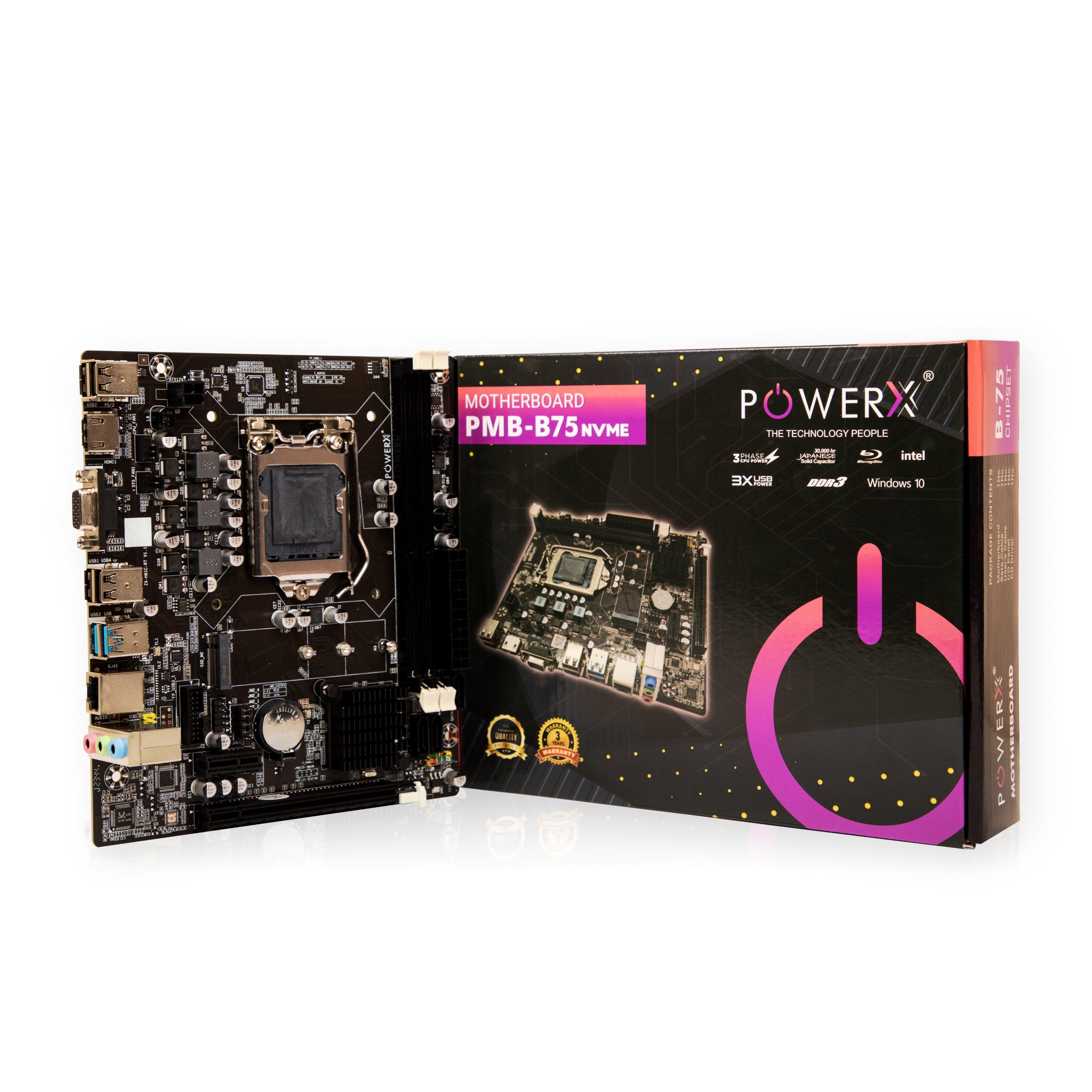 POWERX B75 DDR3 NVMe MOTHERBOARD