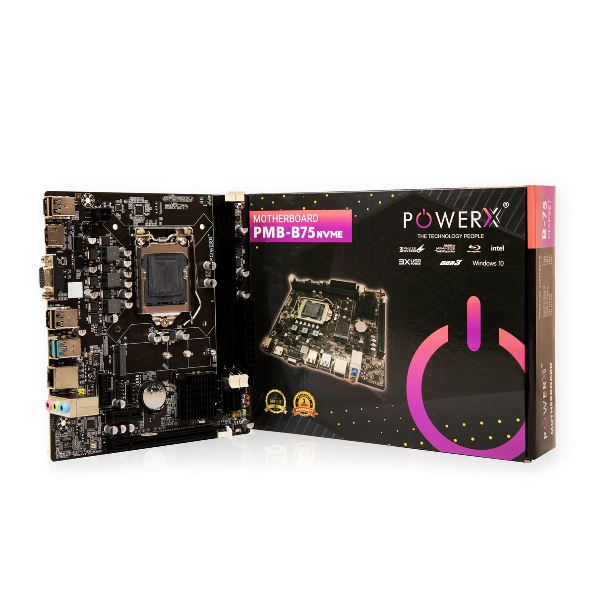 POWERX B75 DDR3 NVMe Motherboard