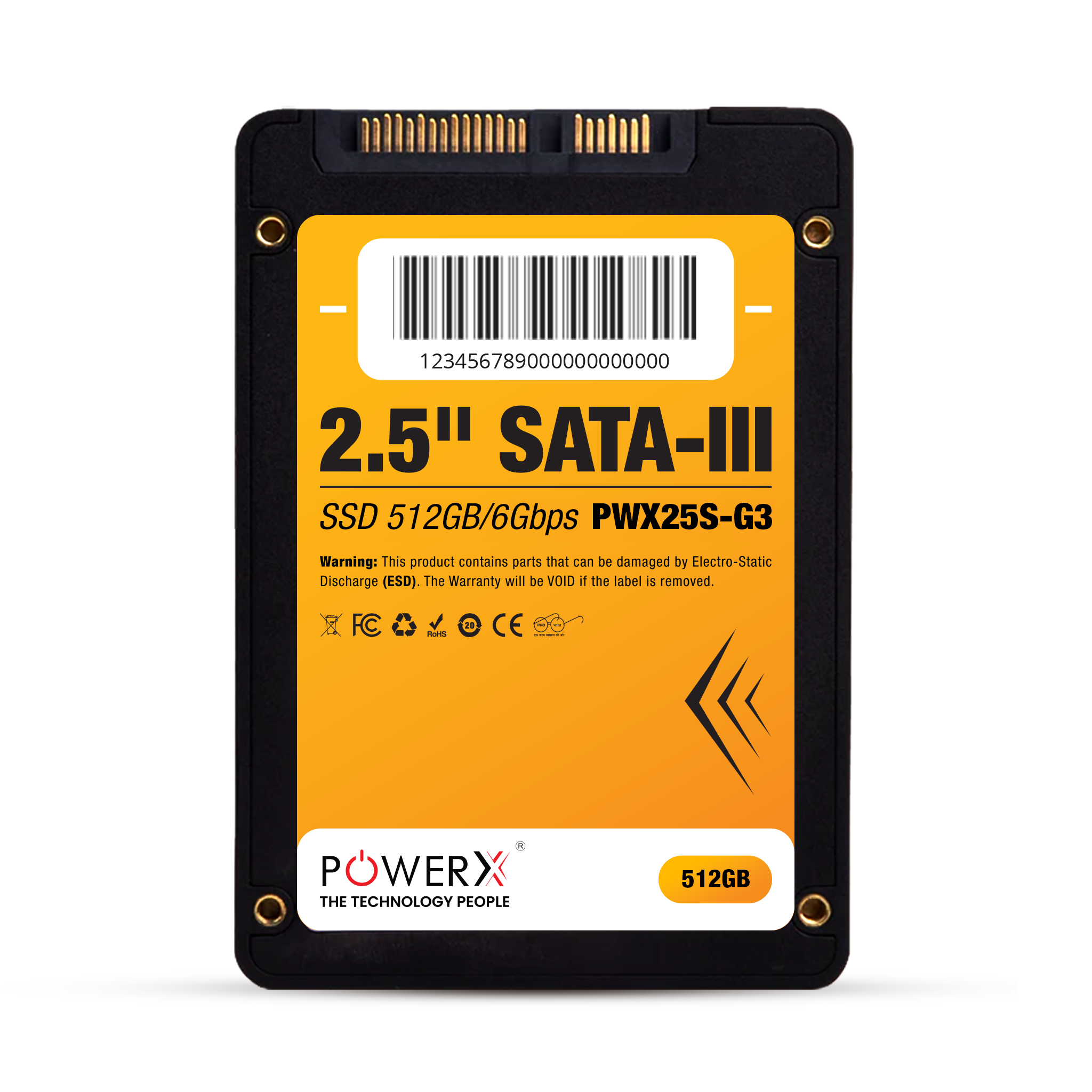 POWERX 512GB 2.5" SATA III SSD - PWX25SG3