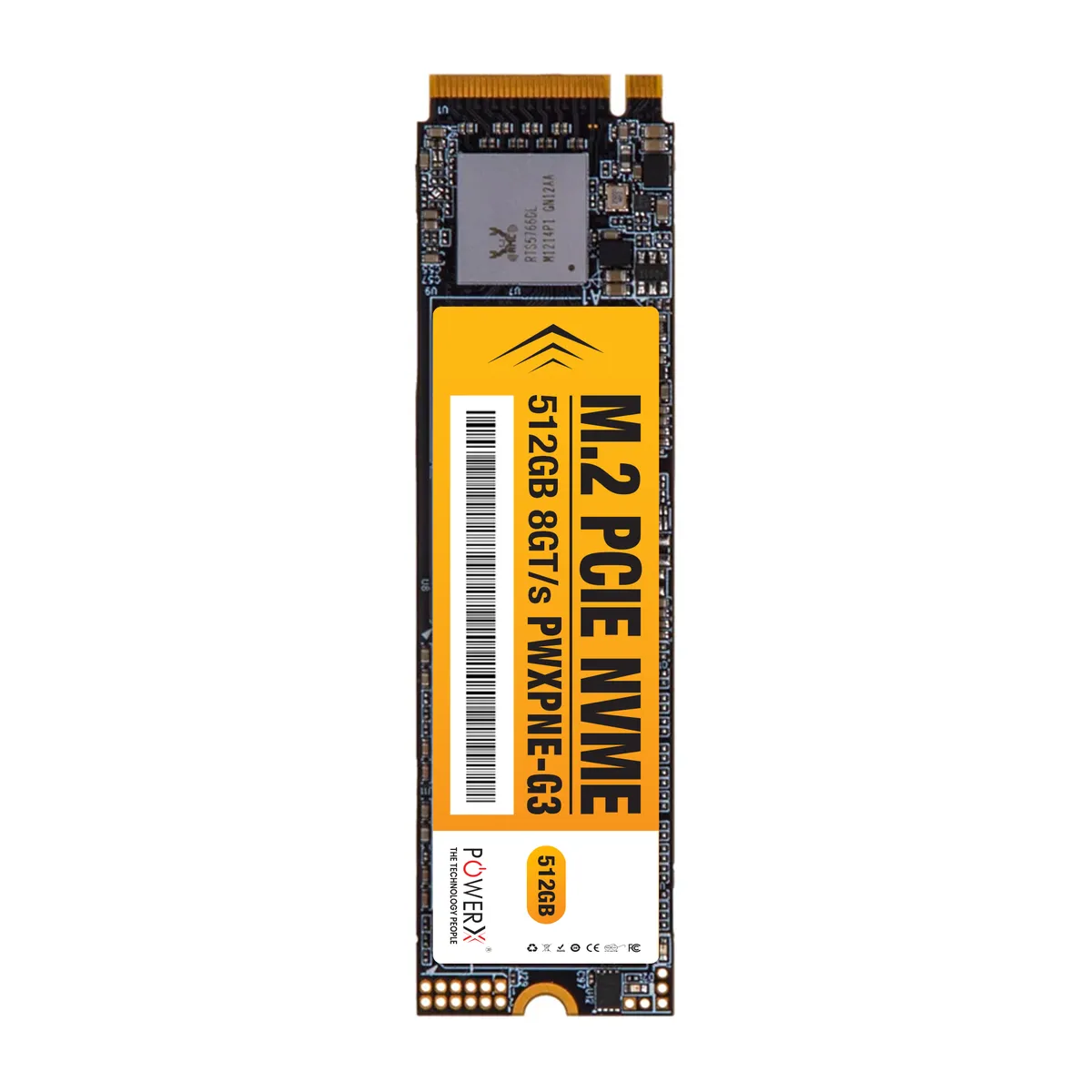 POWERX 512GB GEN-3 PCIe NVMe 2280 SSD - PWXPNE-G3