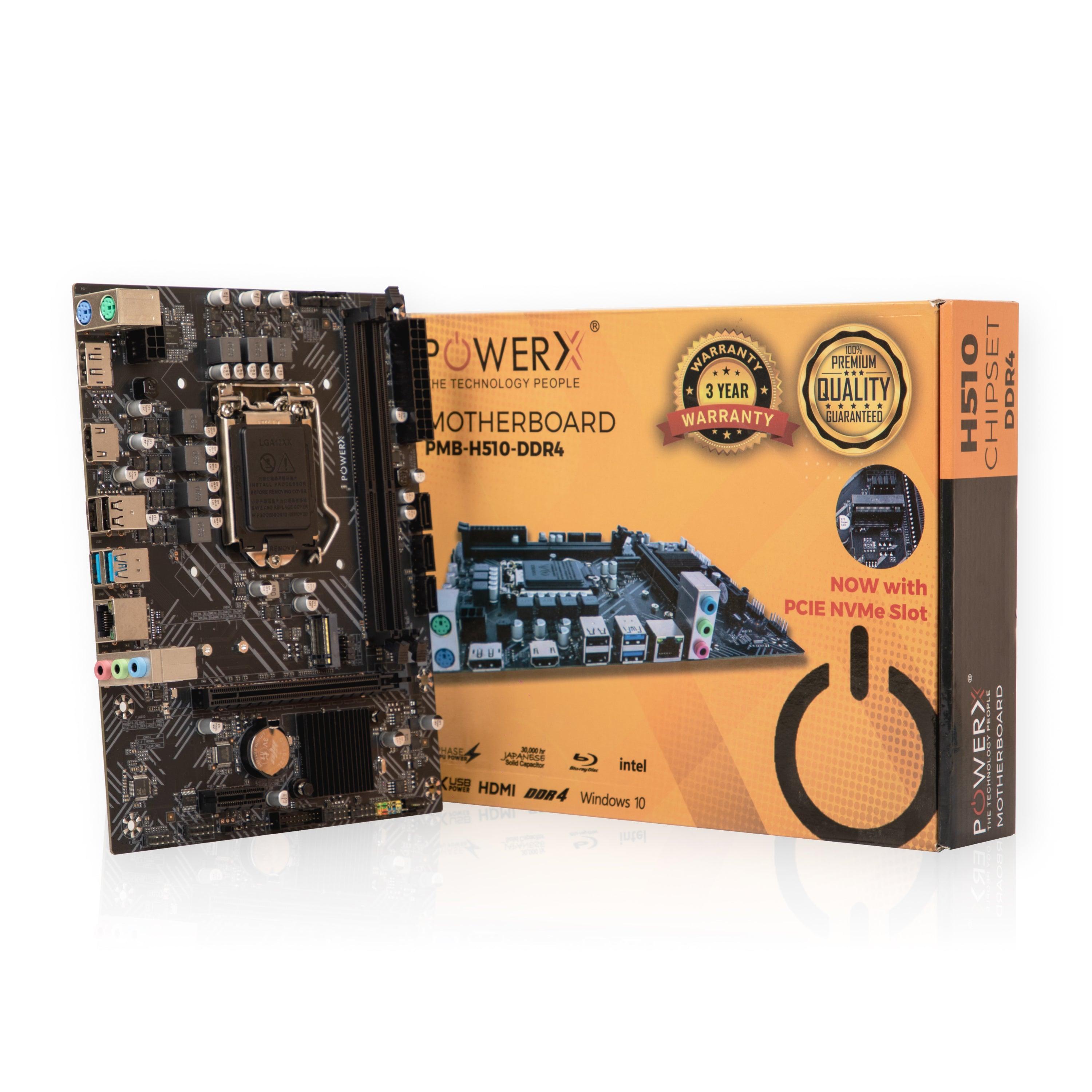 POWERX H510 DDR4 NVMe MOTHERBOARD