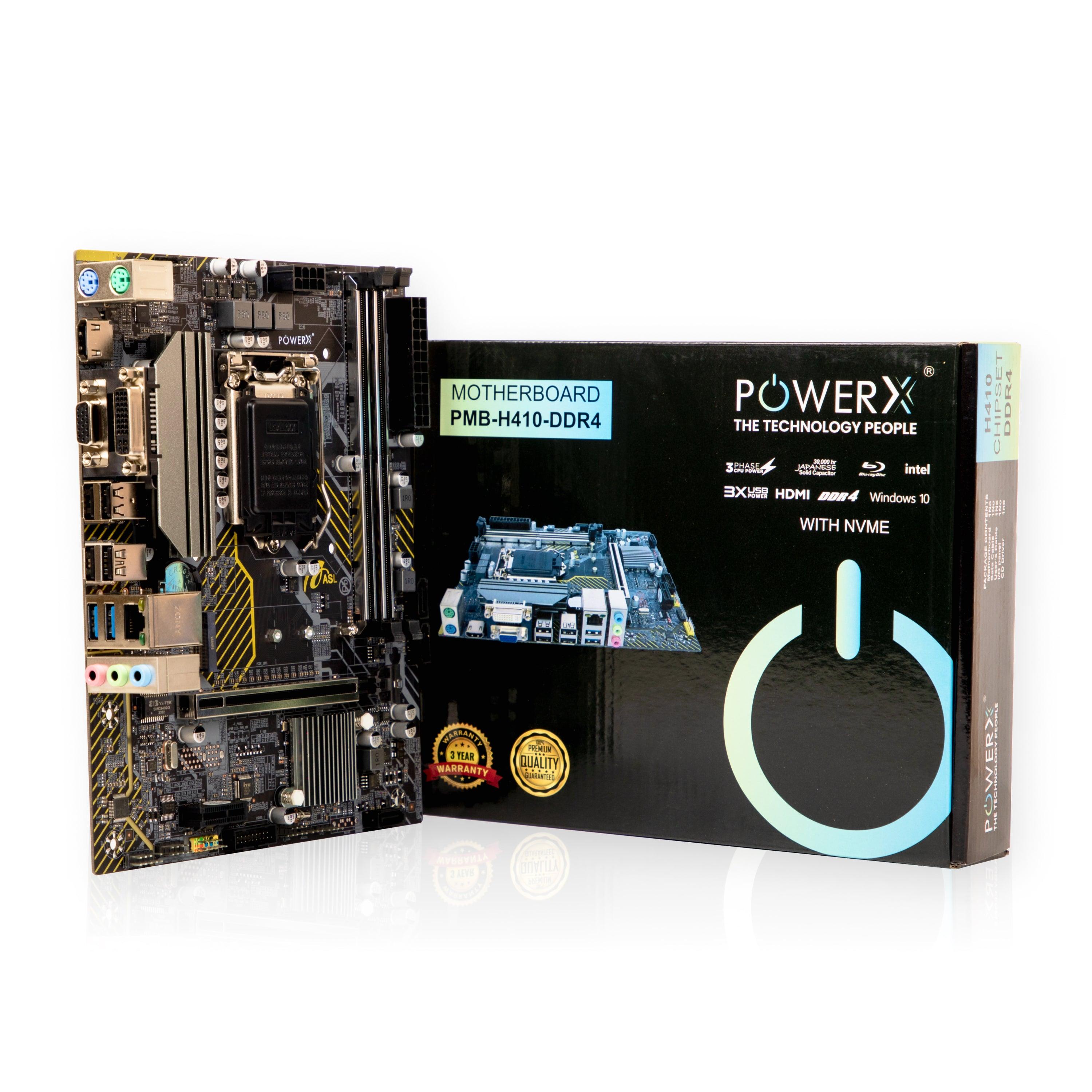 POWERX H410 DDR4 NVMe MOTHERBOARD