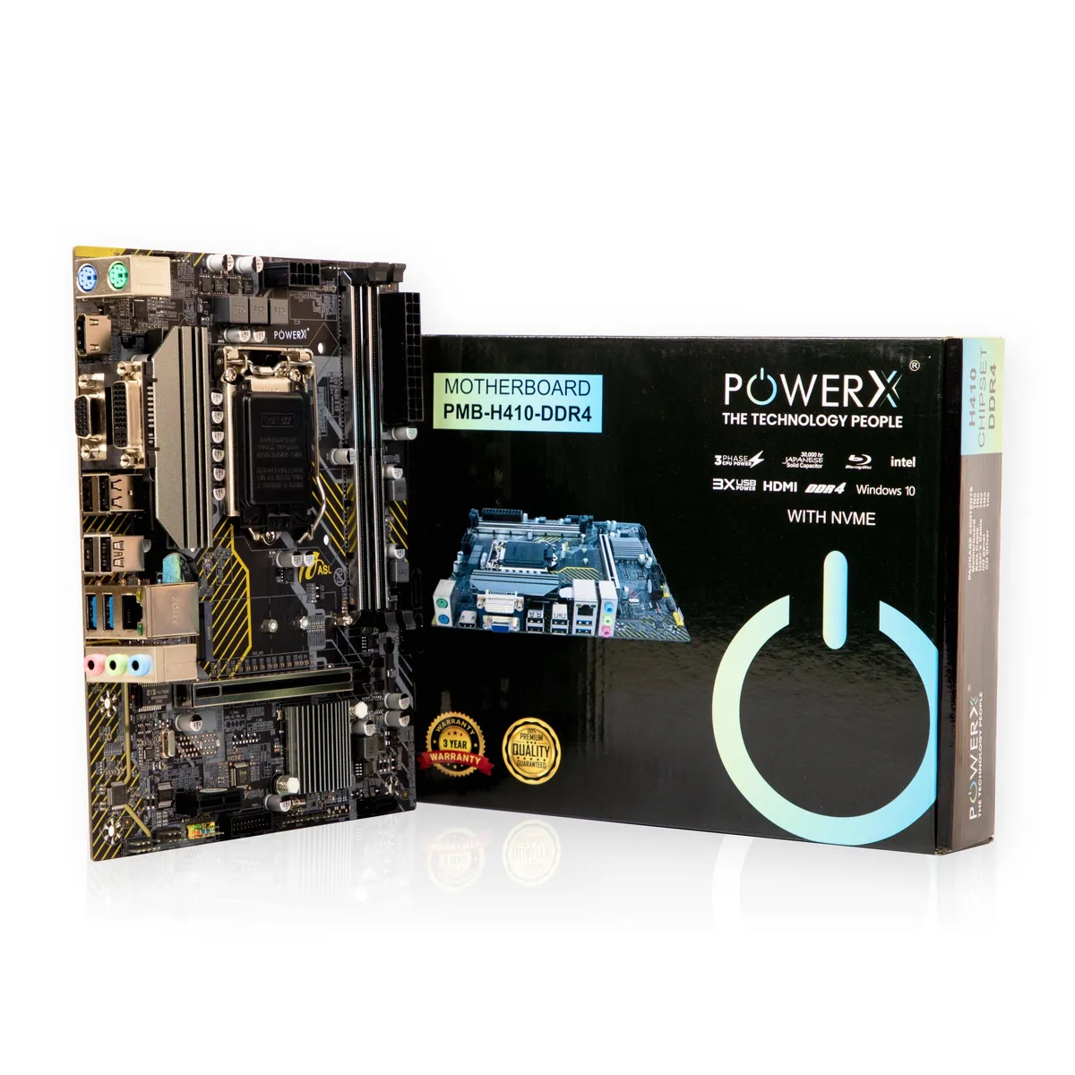 POWERX H410 DDR4 NVMe Motherboard