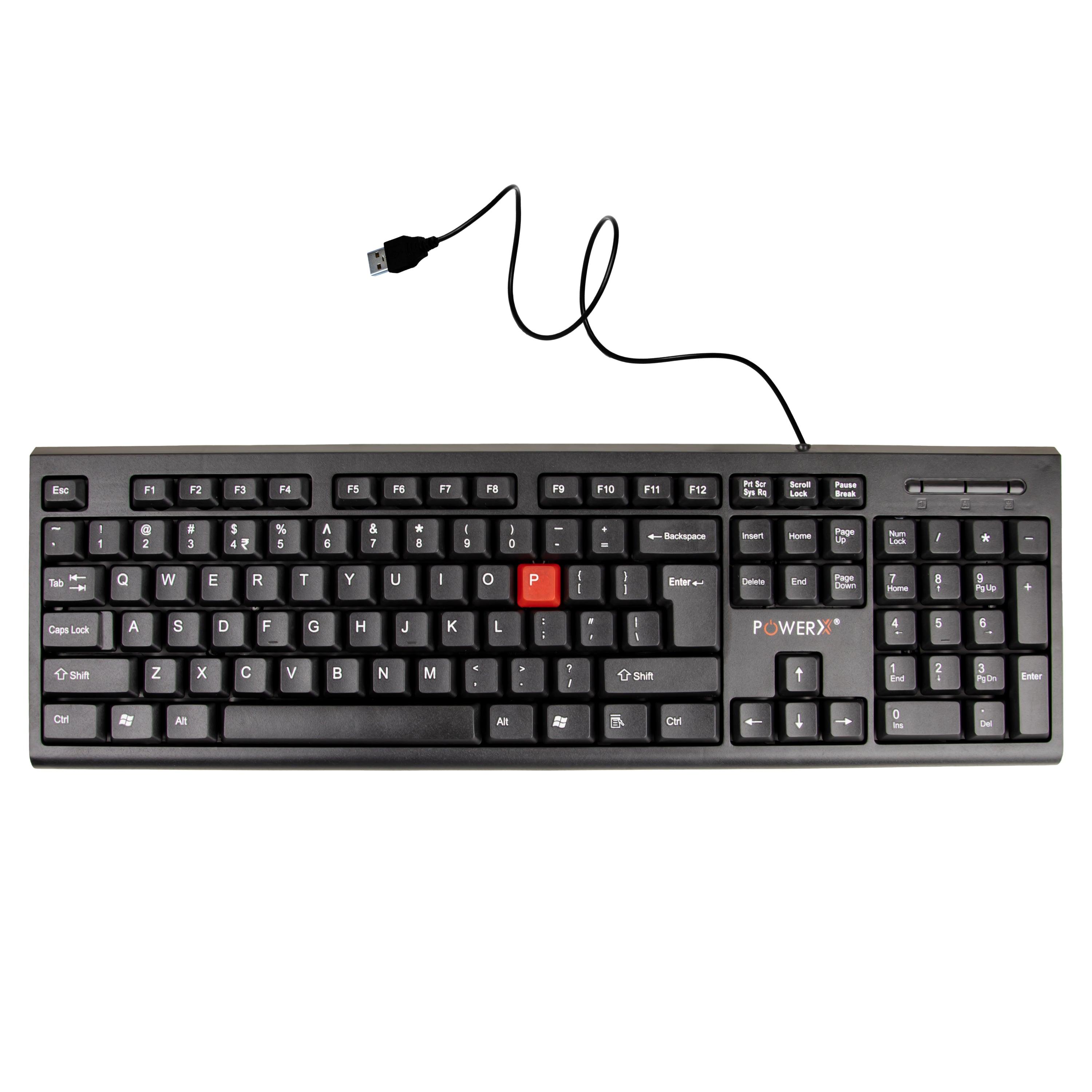POWERX WORKMATE-300 USB WIRED KEYBOARD