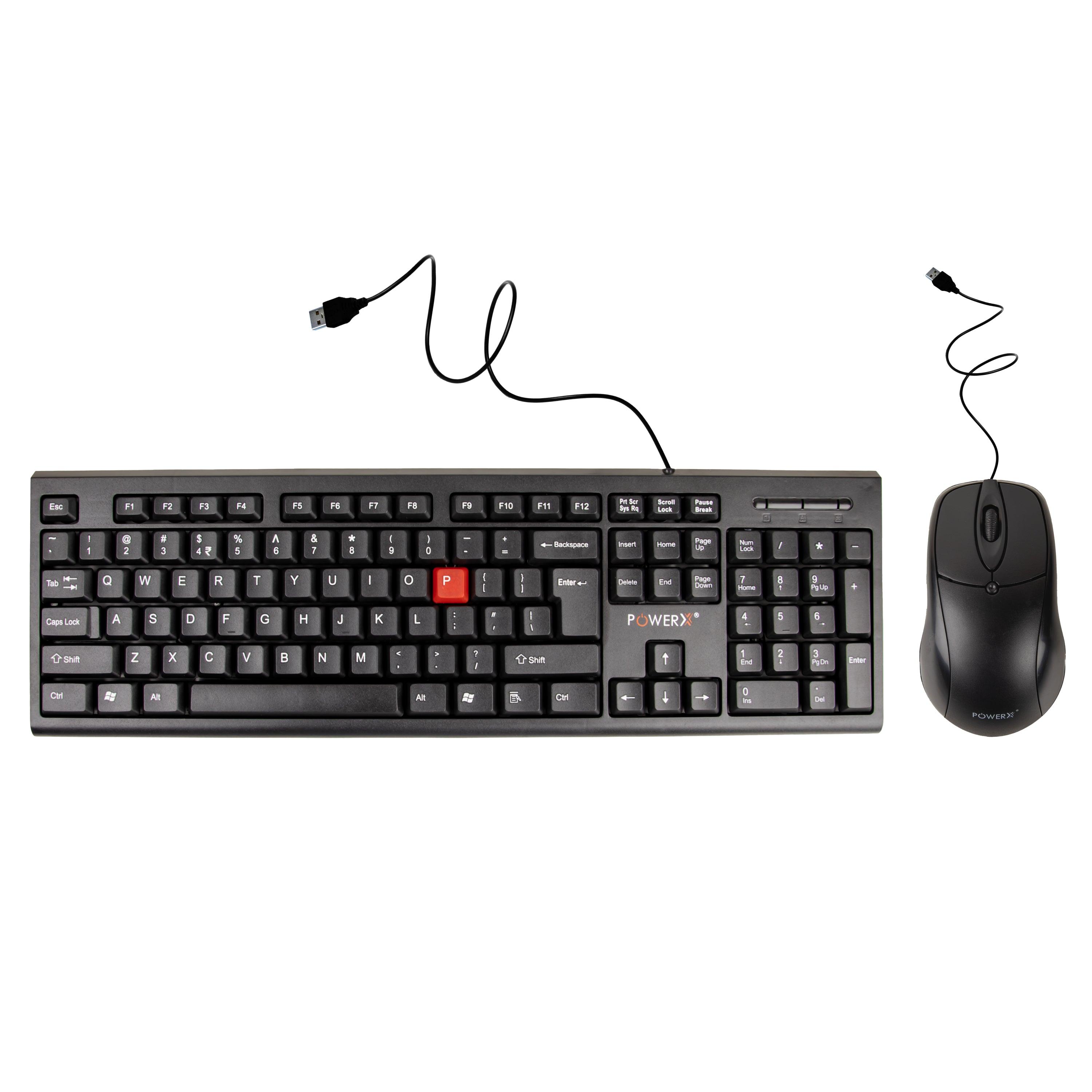 POWERX MONOMATE-3000 USB WIRED KEYBOARD MOUSE COMBO