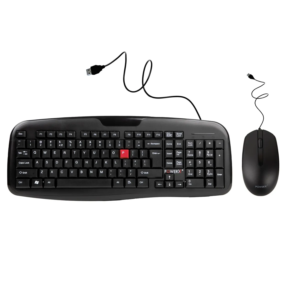 POWERX RETROLINK-7000 USB Wired Keyboard Mouse Combo